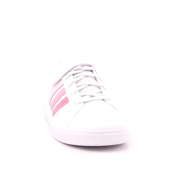 Scarpa Strappi + Elastico Adidas Bambina Bianco  Scarpe 1196 - IG4838