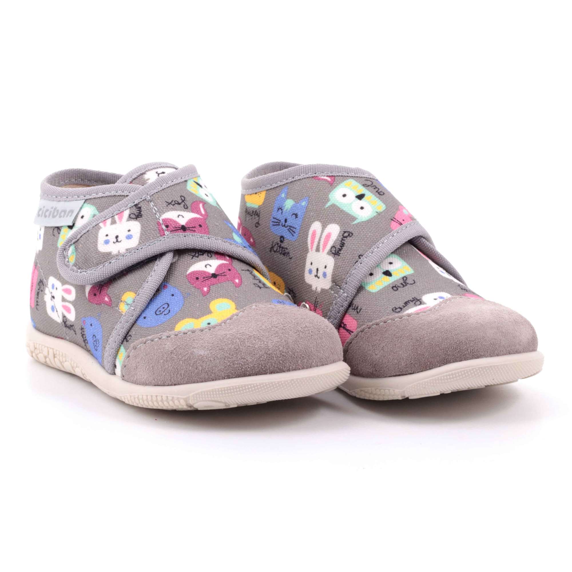Pantofola Strappi Ciciban Unisex Grigio Pantofola Strappi Ciciban Unisex Grigio Scarpe 21 - 96450