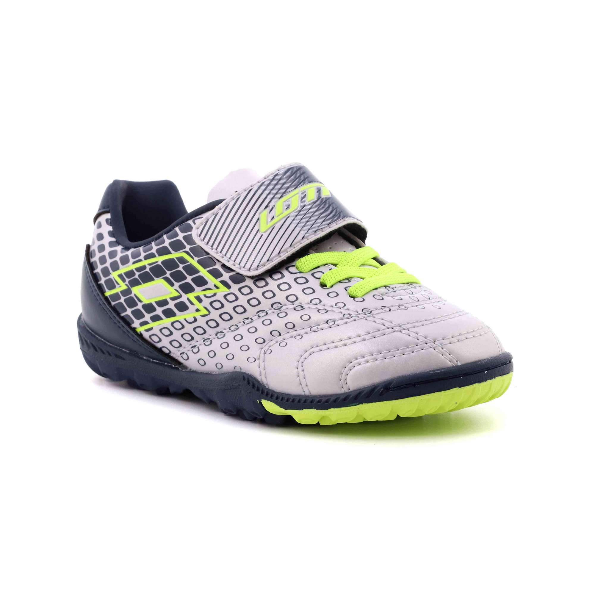 Scarpa Calcetto Lotto Bambino Argento Scarpa Calcetto Lotto Bambino Argento Scarpe 20 - S9695
