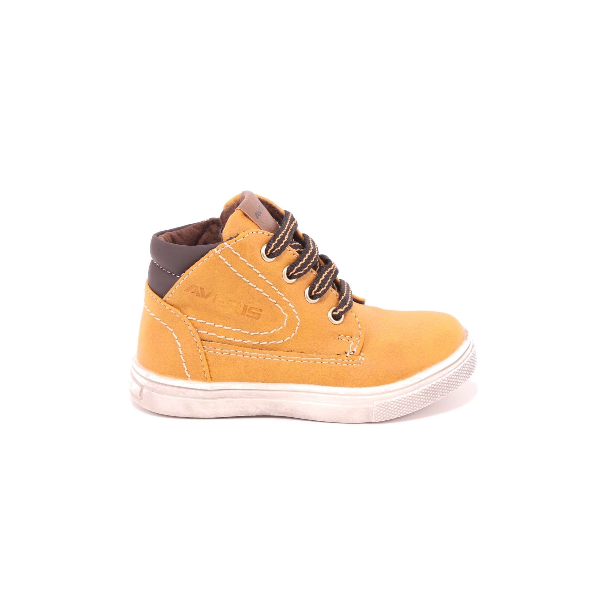 Scarpa Allacciata Averis Bambino Giallo Ocra Scarpa Allacciata Averis Bambino Giallo Ocra Scarpe 4 - AVER180A