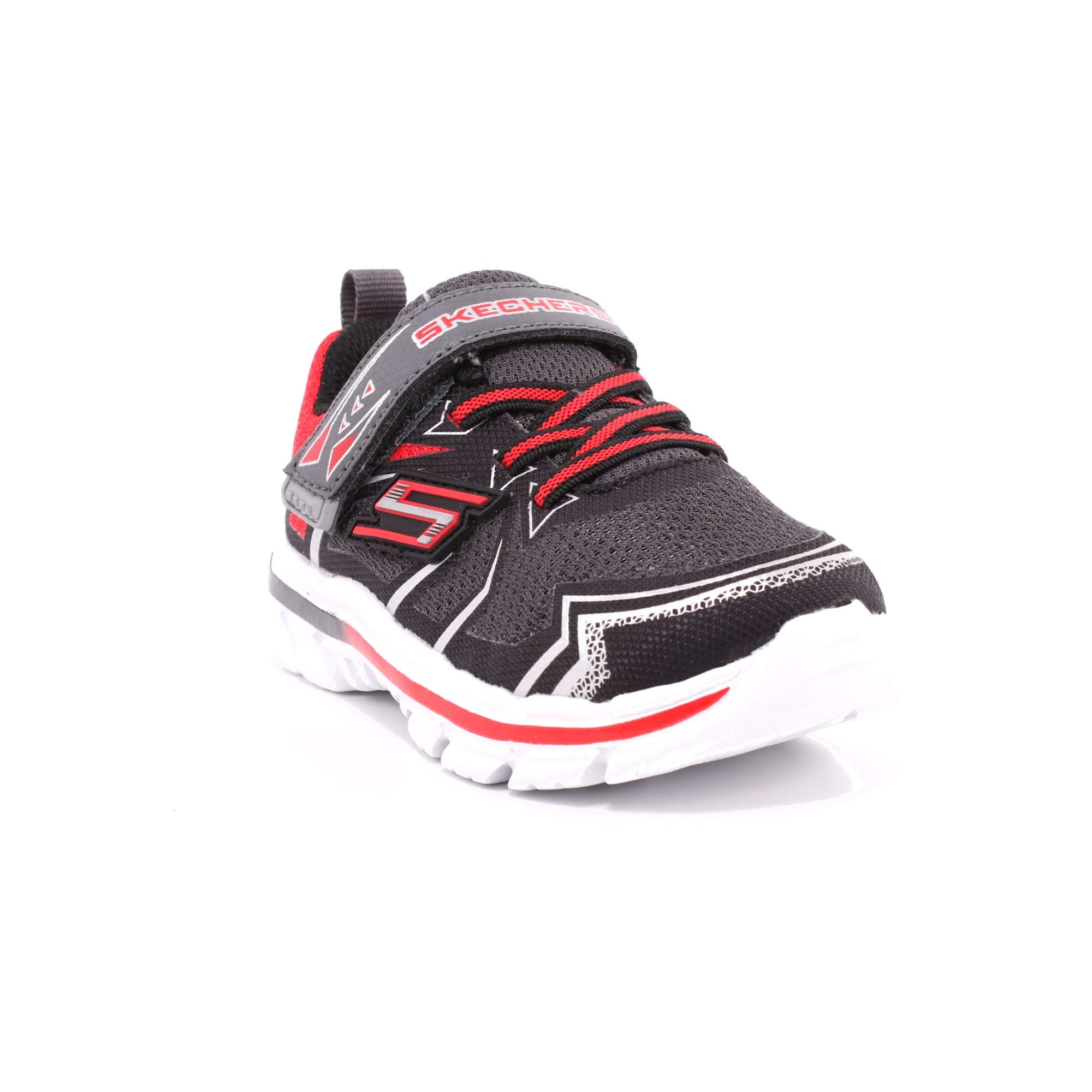 Scarpa Strappi + Elastico Skechers Bambino Nero Scarpa Strappi + Elastico Skechers Bambino Nero Scarpe 17 - 9538N