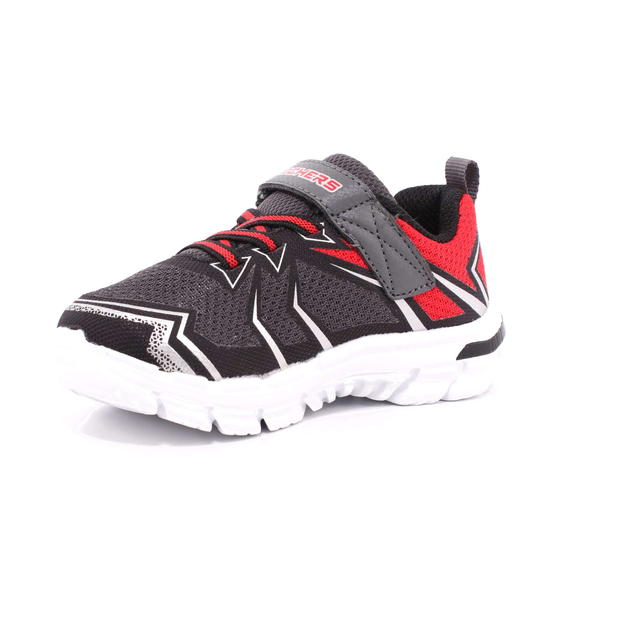 Scarpa Strappi + Elastico Skechers Bambino Nero Scarpa Strappi + Elastico Skechers Bambino Nero Scarpe 17 - 9538N