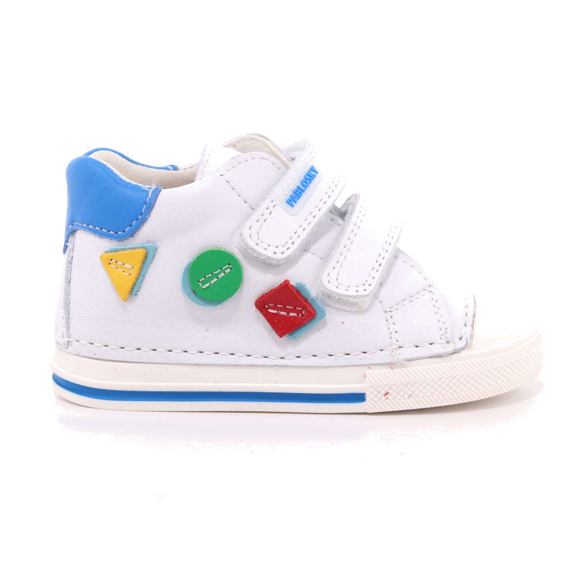 Scarpa Strappi Pablosky Bambino Bianco Scarpa Strappi Pablosky Bambino Bianco Scarpe 155 - 021905