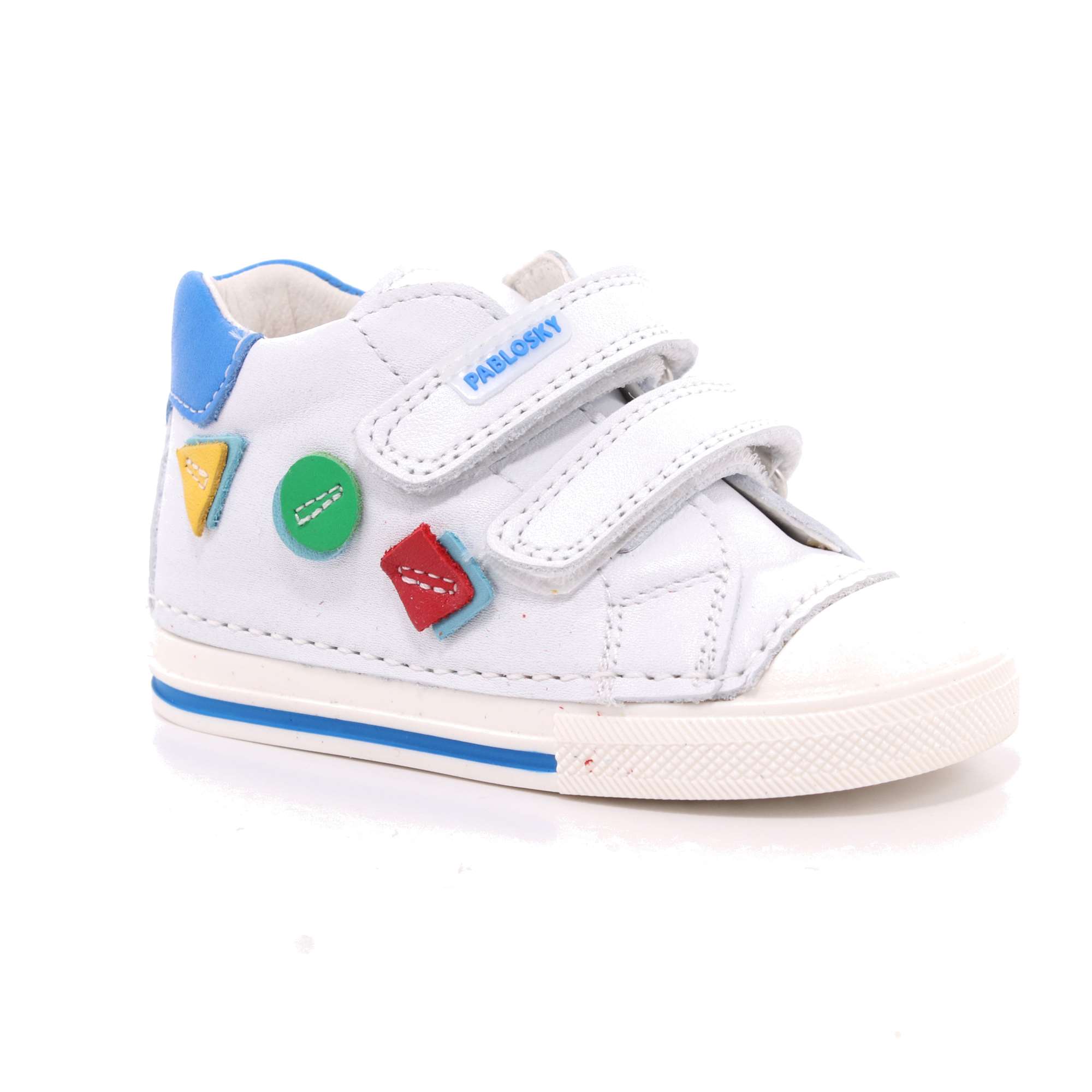 Scarpa Strappi Pablosky Bambino Bianco Scarpa Strappi Pablosky Bambino Bianco Scarpe 155 - 021905