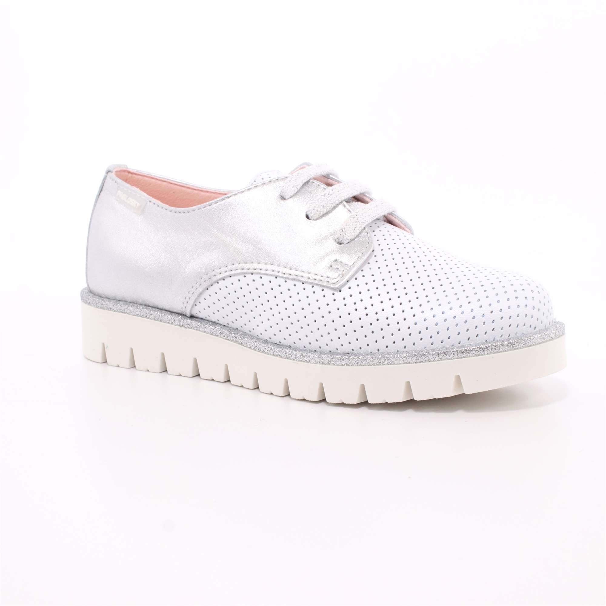 Scarpa Allacciata Pablosky Bambina Platino Scarpa Allacciata Pablosky Bambina Platino Scarpe 168 - 324850