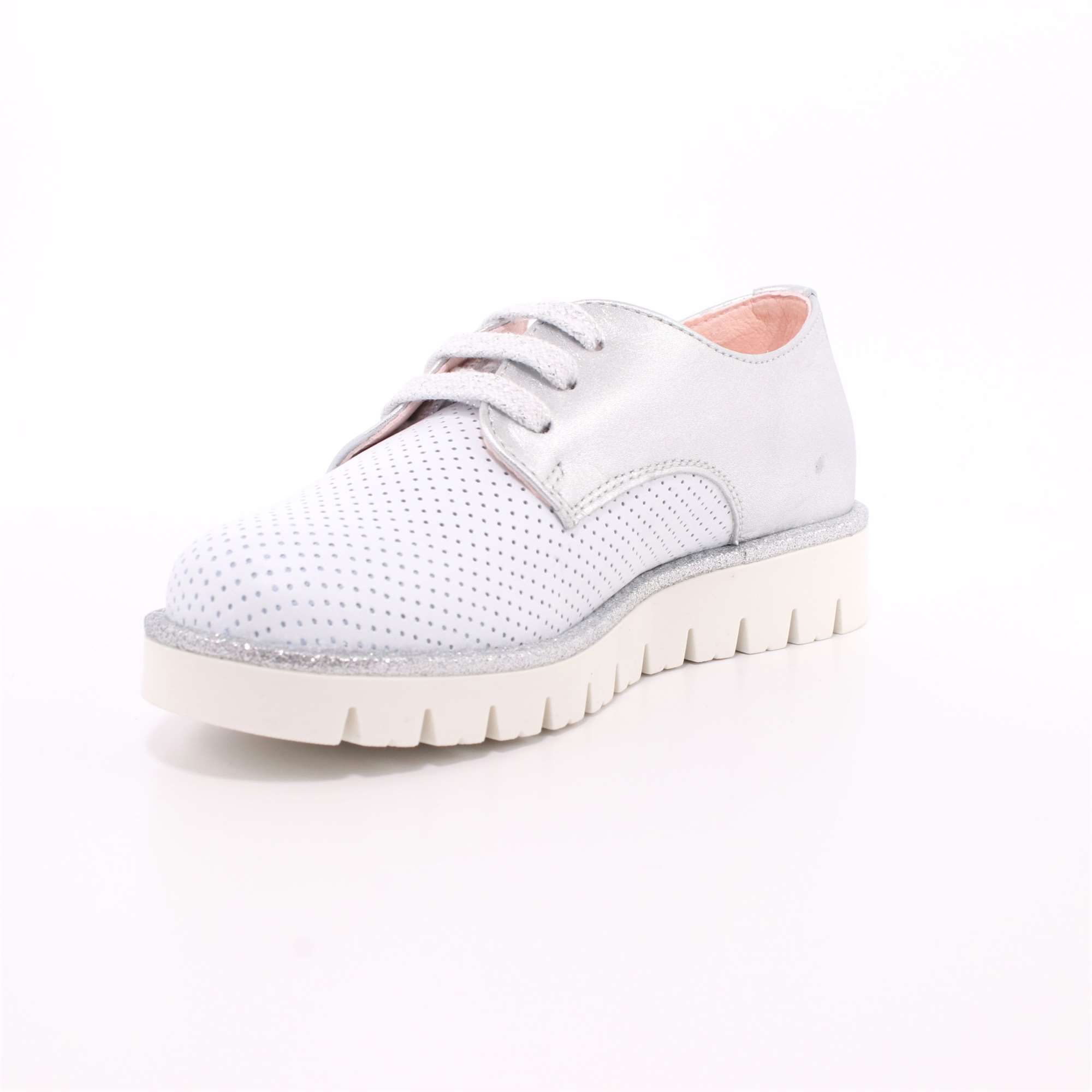 Scarpa Allacciata Pablosky Bambina Platino Scarpa Allacciata Pablosky Bambina Platino Scarpe 168 - 324850