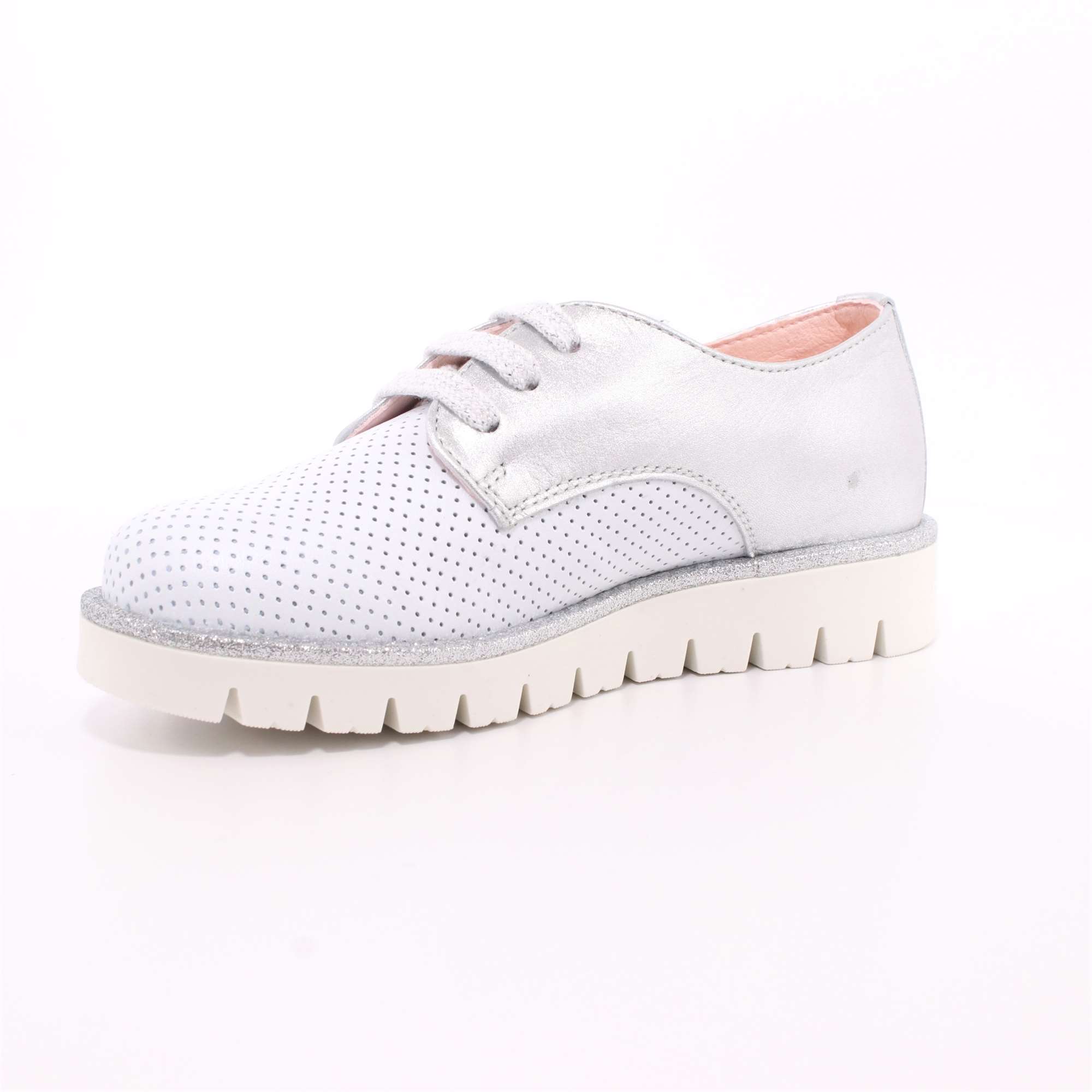 Scarpa Allacciata Pablosky Bambina Platino Scarpa Allacciata Pablosky Bambina Platino Scarpe 168 - 324850