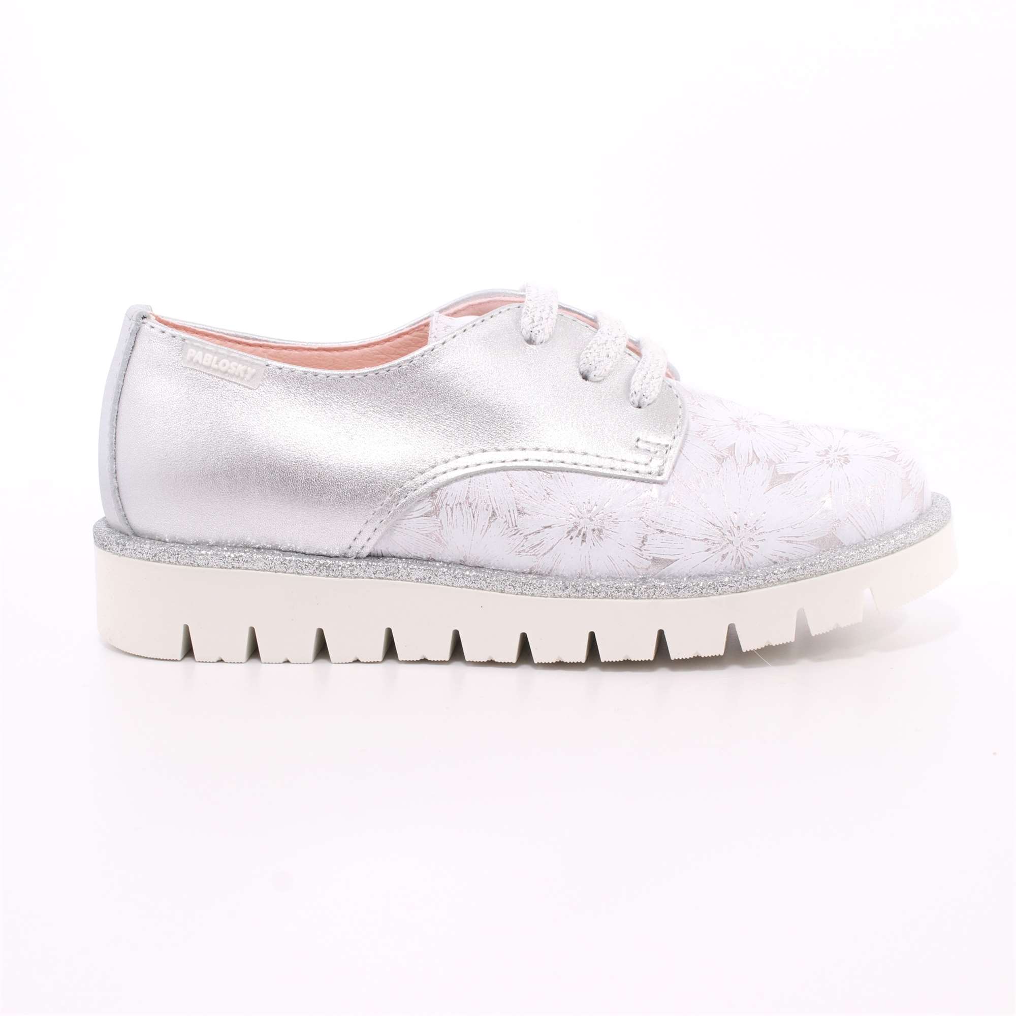 Scarpa Allacciata Pablosky Bambina Argento Scarpa Allacciata Pablosky Bambina Argento Scarpe 170 - 324954