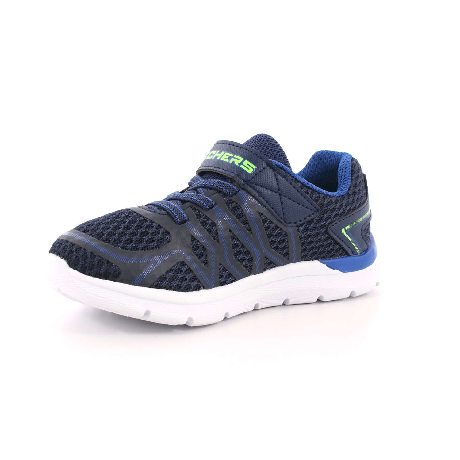Scarpa Strappi + Elastico Skechers Bambino Blu Scarpa Strappi + Elastico Skechers Bambino Blu Scarpe 25 - 95046N