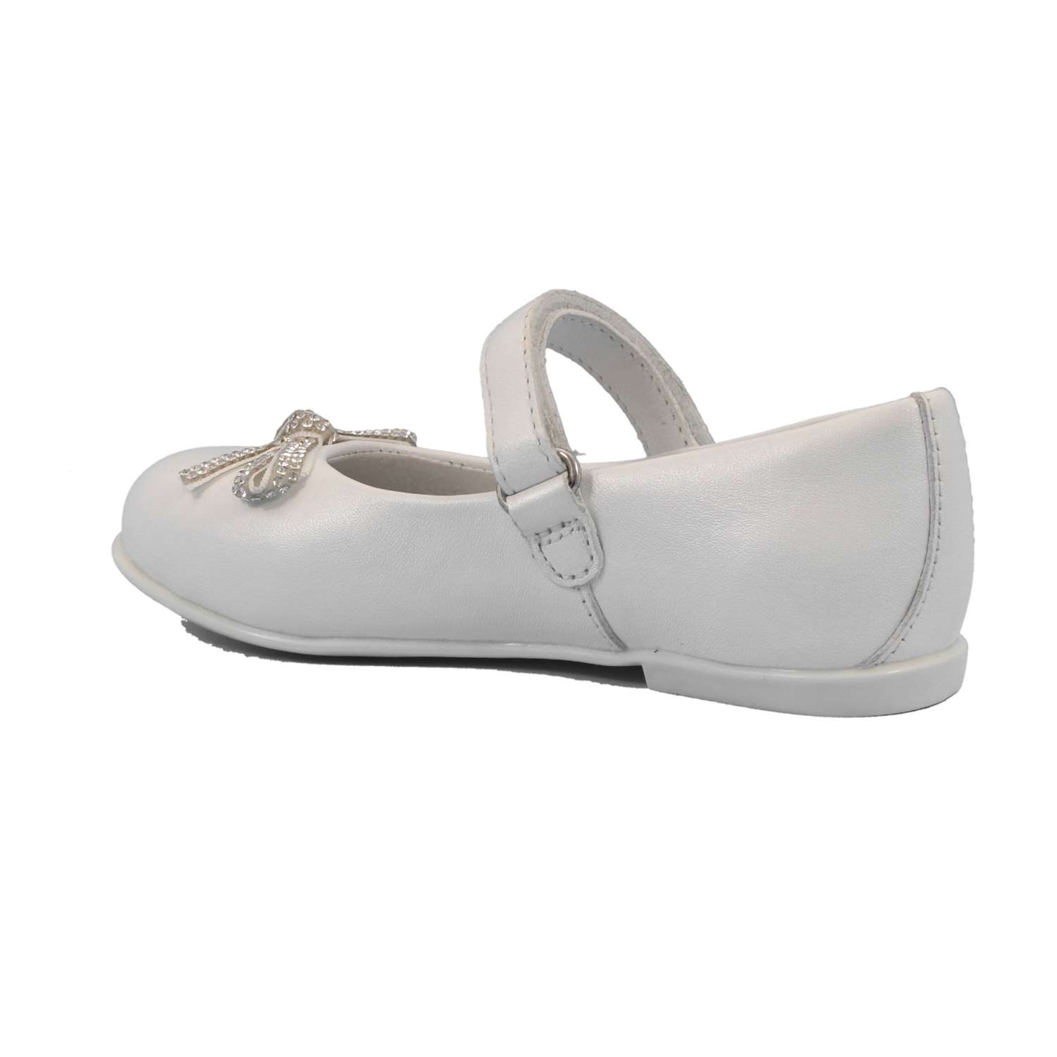 Ballerina Cerimonia Mazzarino Bambina Bianco Ballerina Cerimonia Mazzarino Bambina Bianco Scarpe 17 - 30022F-1