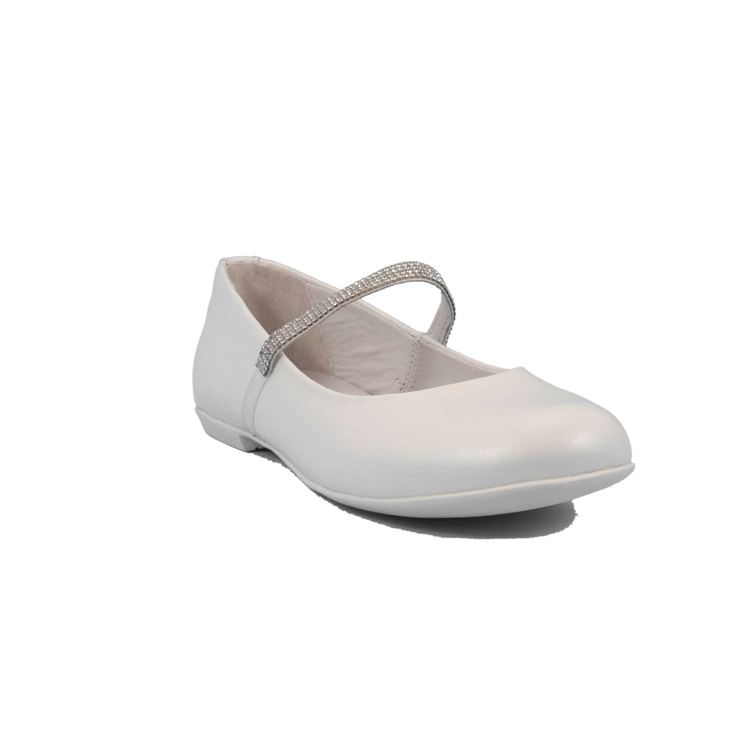 Ballerina Cerimonia Mazzarino Bambina Bianco Ballerina Cerimonia Mazzarino Bambina Bianco Scarpe 19 - 30022L-1