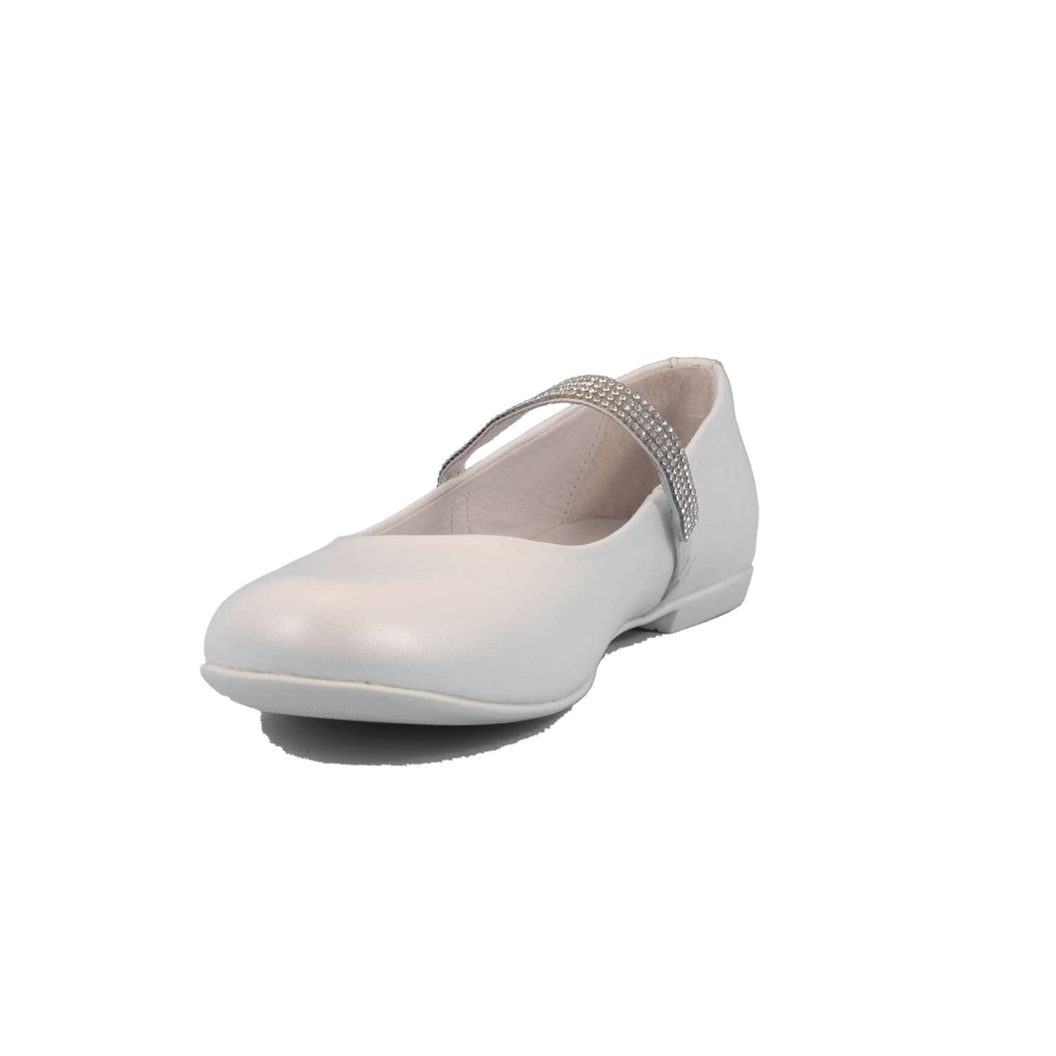 Ballerina Cerimonia Mazzarino Bambina Bianco Ballerina Cerimonia Mazzarino Bambina Bianco Scarpe 19 - 30022L-1