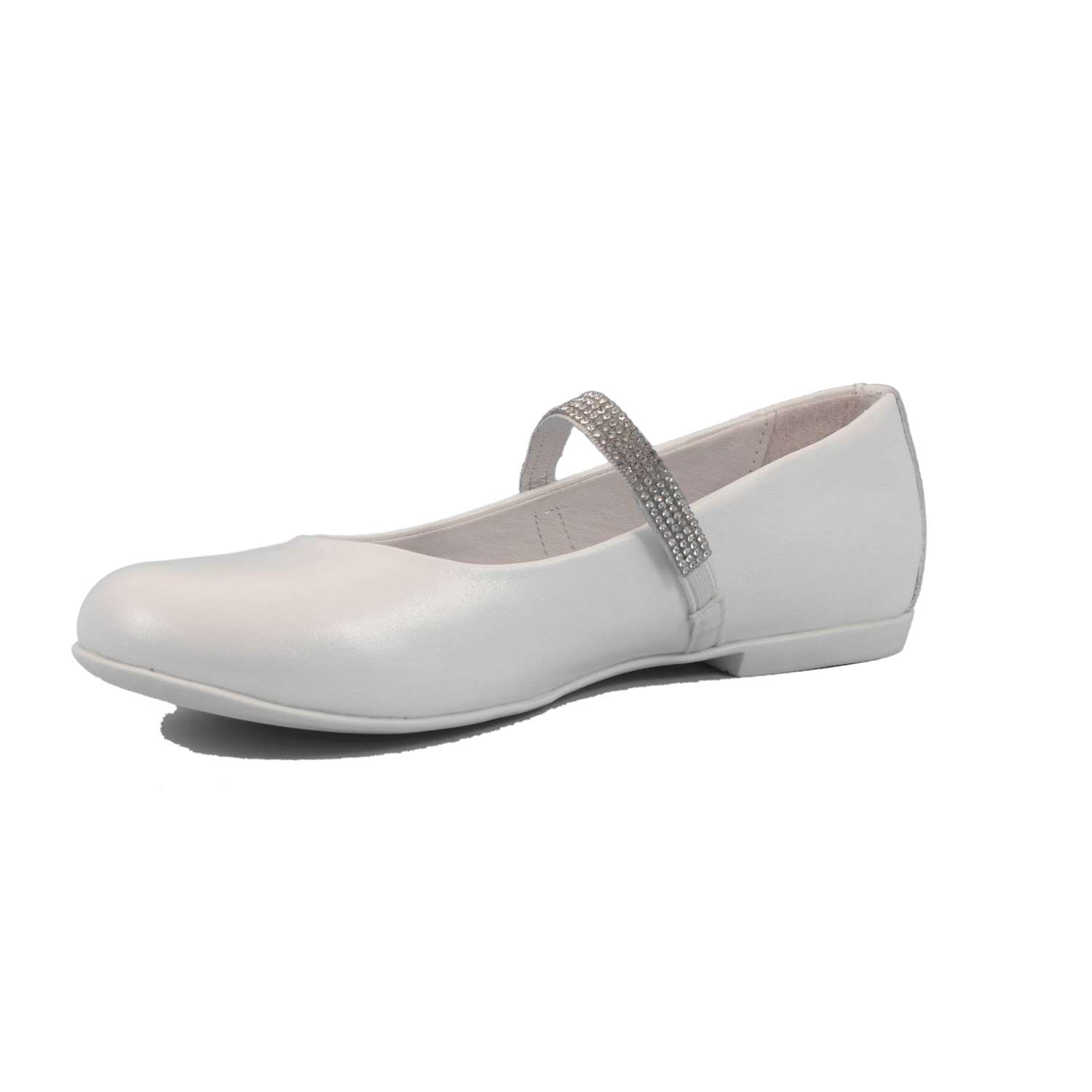 Ballerina Cerimonia Mazzarino Bambina Bianco Ballerina Cerimonia Mazzarino Bambina Bianco Scarpe 19 - 30022L-1