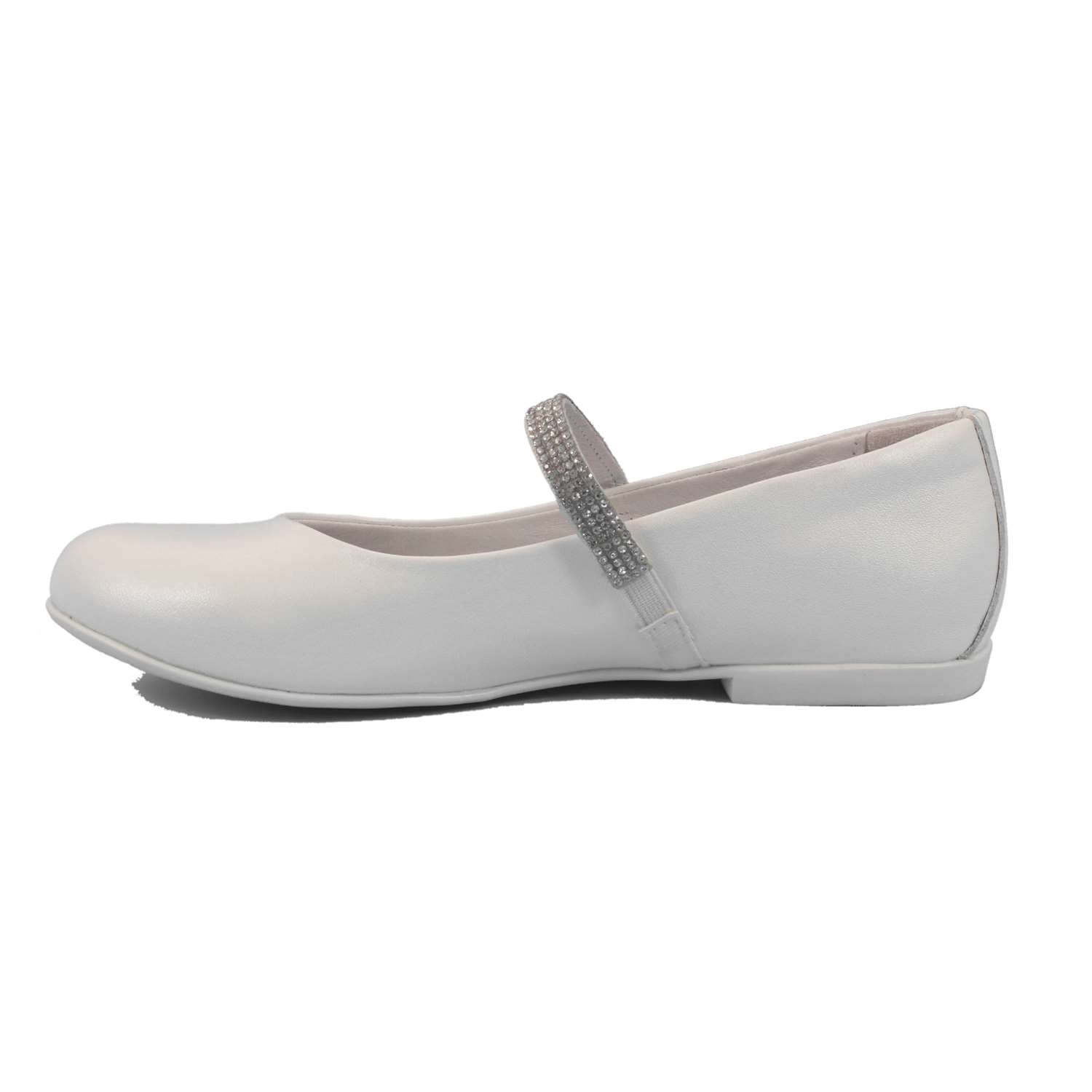 Ballerina Cerimonia Mazzarino Bambina Bianco Ballerina Cerimonia Mazzarino Bambina Bianco Scarpe 19 - 30022L-1