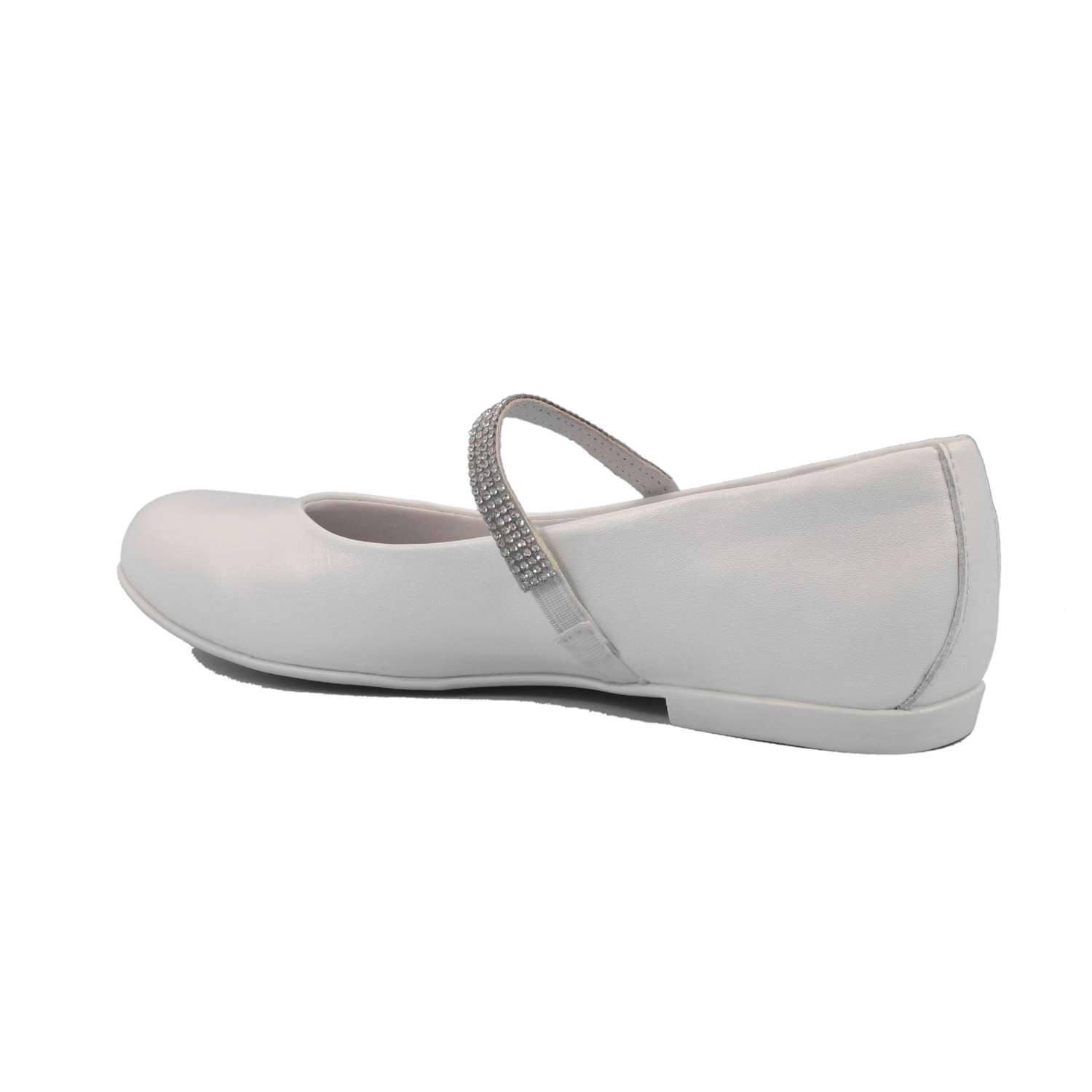 Ballerina Cerimonia Mazzarino Bambina Bianco Ballerina Cerimonia Mazzarino Bambina Bianco Scarpe 19 - 30022L-1