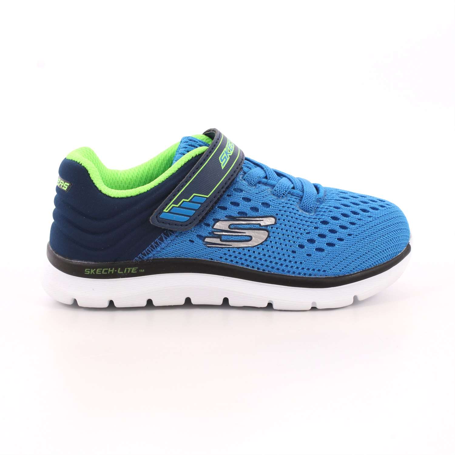 Scarpa Strappi + Elastico Skechers Bambino Azzurro Scarpa Strappi + Elastico Skechers Bambino Azzurro Scarpe 33 - 95054N