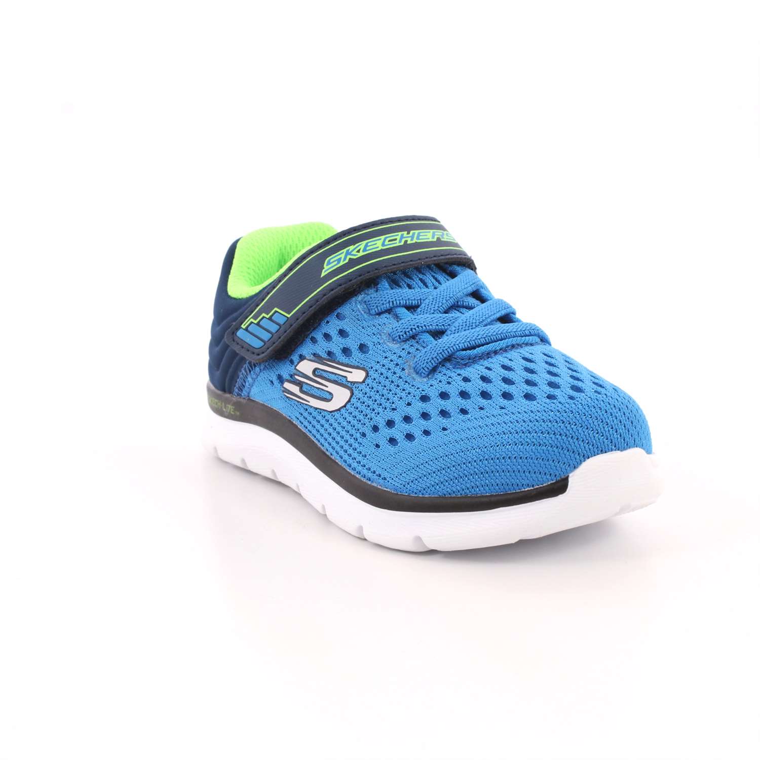 Scarpa Strappi + Elastico Skechers Bambino Azzurro Scarpa Strappi + Elastico Skechers Bambino Azzurro Scarpe 33 - 95054N