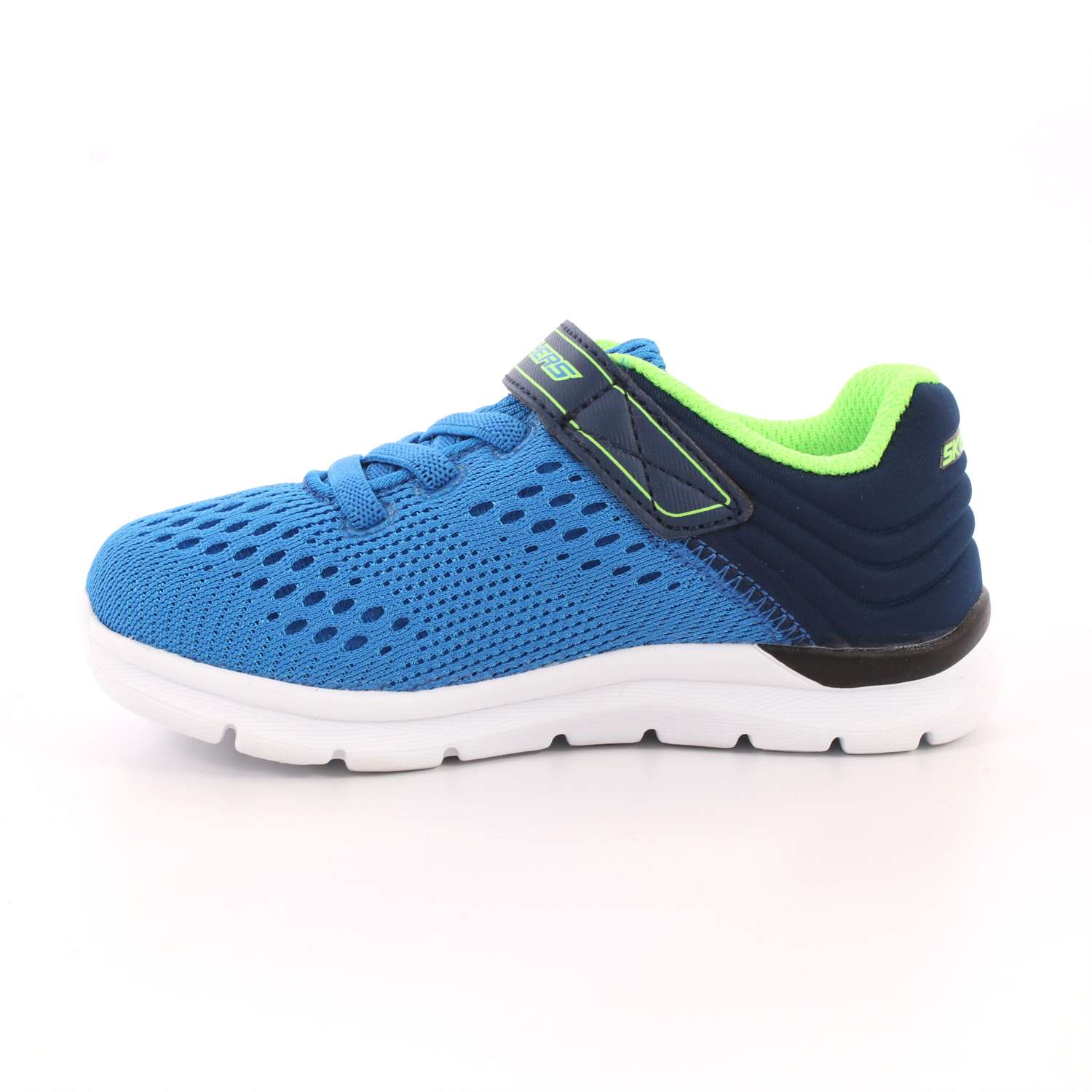 Scarpa Strappi + Elastico Skechers Bambino Azzurro Scarpa Strappi + Elastico Skechers Bambino Azzurro Scarpe 33 - 95054N