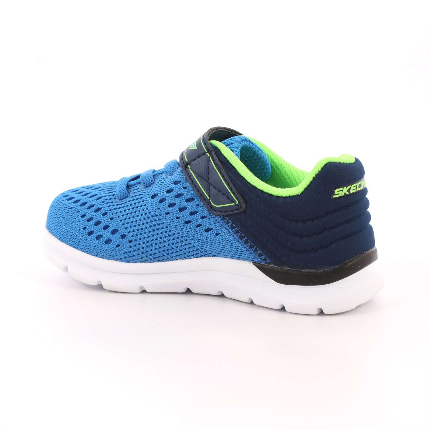 Scarpa Strappi + Elastico Skechers Bambino Azzurro Scarpa Strappi + Elastico Skechers Bambino Azzurro Scarpe 33 - 95054N