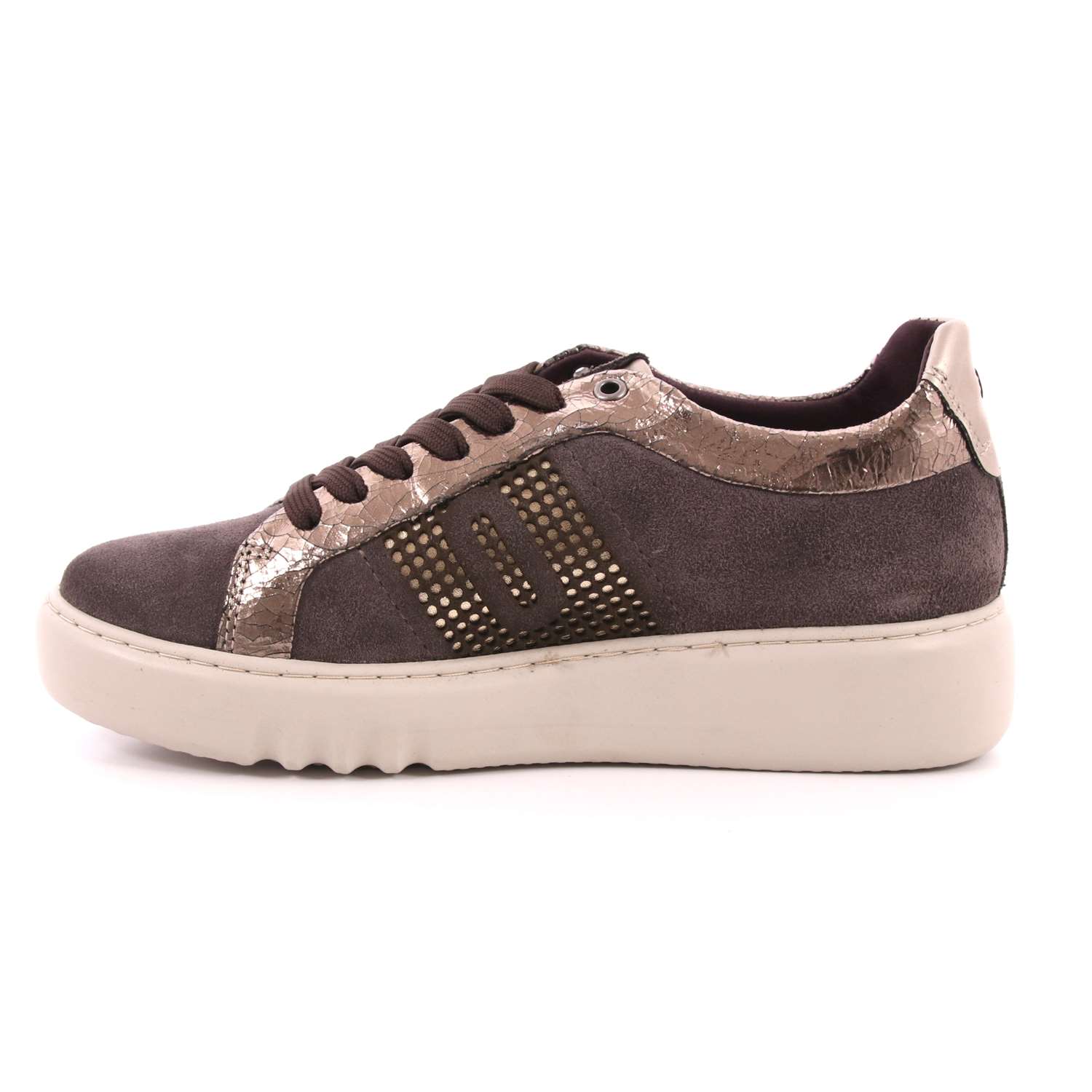 Scarpa Allacciata Impronte Donna Taupe Scarpa Allacciata Impronte Donna Taupe Scarpe 16 - IL182501