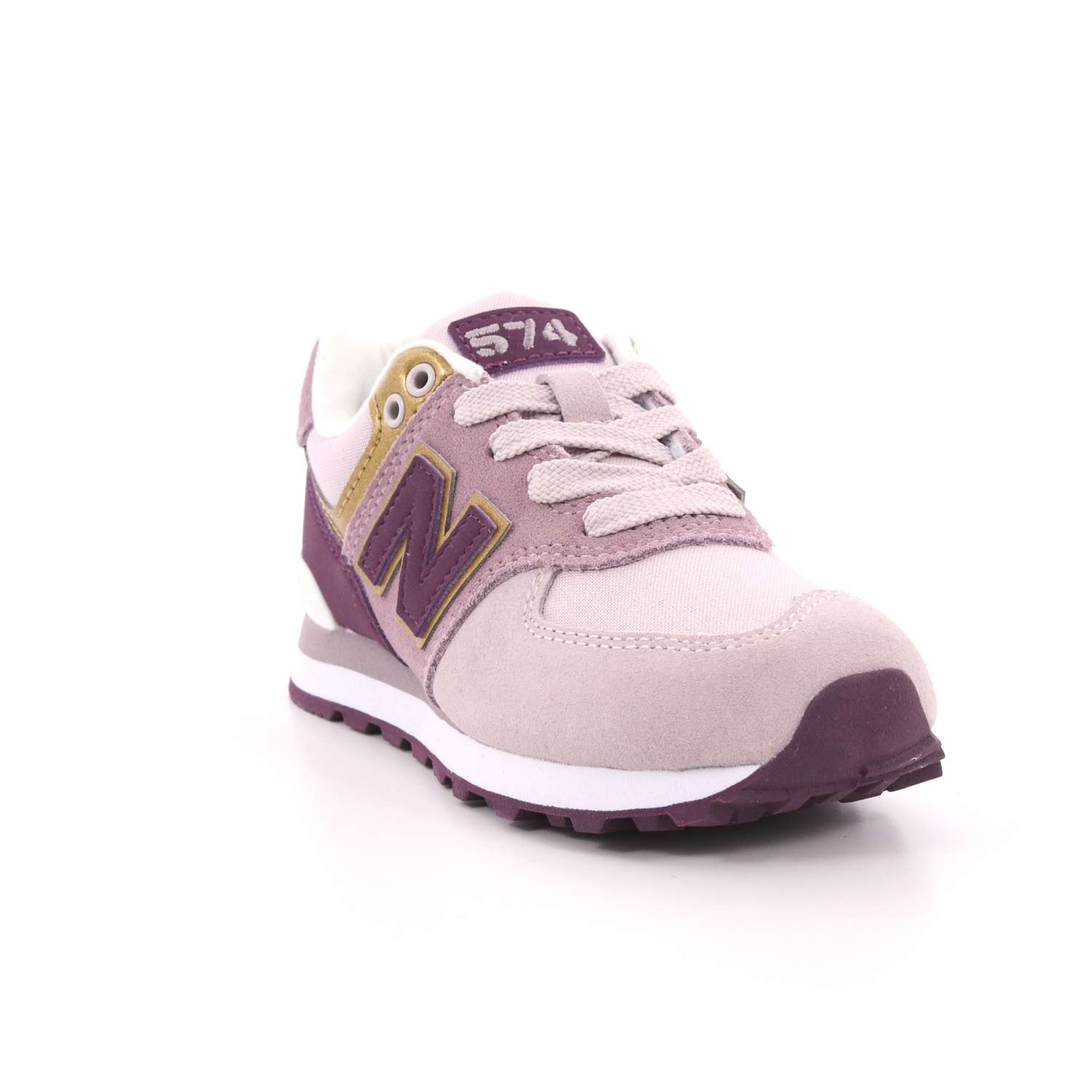 Scarpa Allacciata New Balance Bambina Lilla Scarpa Allacciata New Balance Bambina Lilla Scarpe 169 - NBPC574MLG