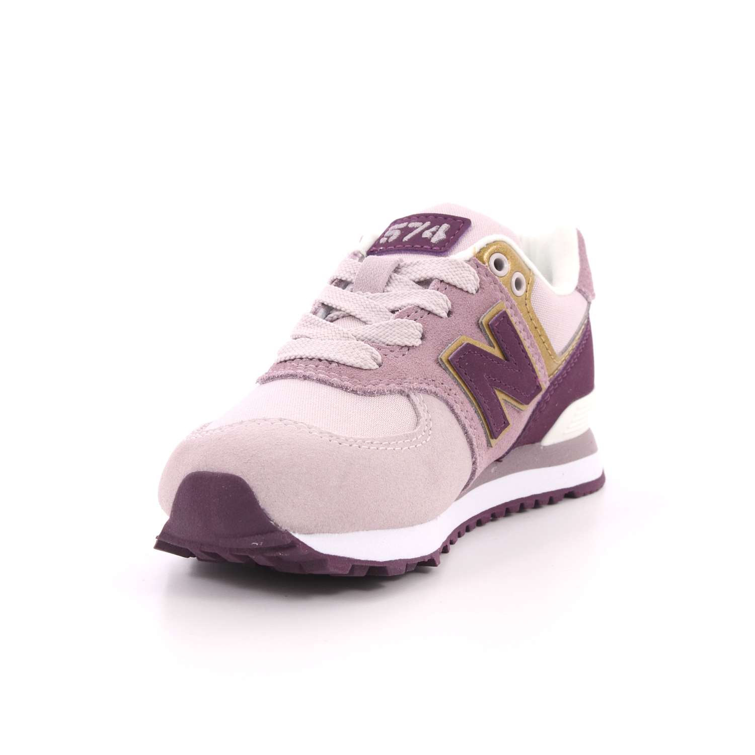 Scarpa Allacciata New Balance Bambina Lilla Scarpa Allacciata New Balance Bambina Lilla Scarpe 169 - NBPC574MLG