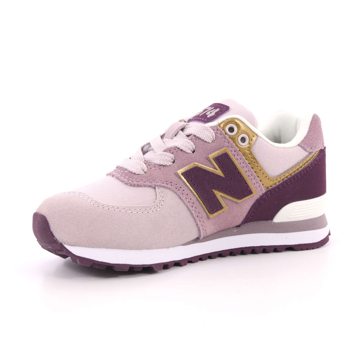 Scarpa Allacciata New Balance Bambina Lilla Scarpa Allacciata New Balance Bambina Lilla Scarpe 169 - NBPC574MLG