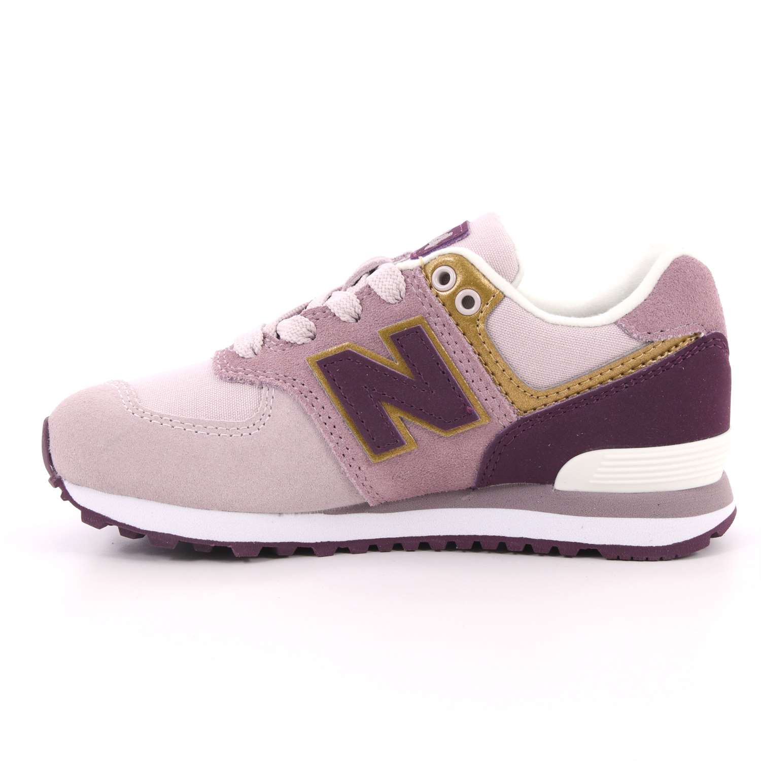 Scarpa Allacciata New Balance Bambina Lilla Scarpa Allacciata New Balance Bambina Lilla Scarpe 169 - NBPC574MLG
