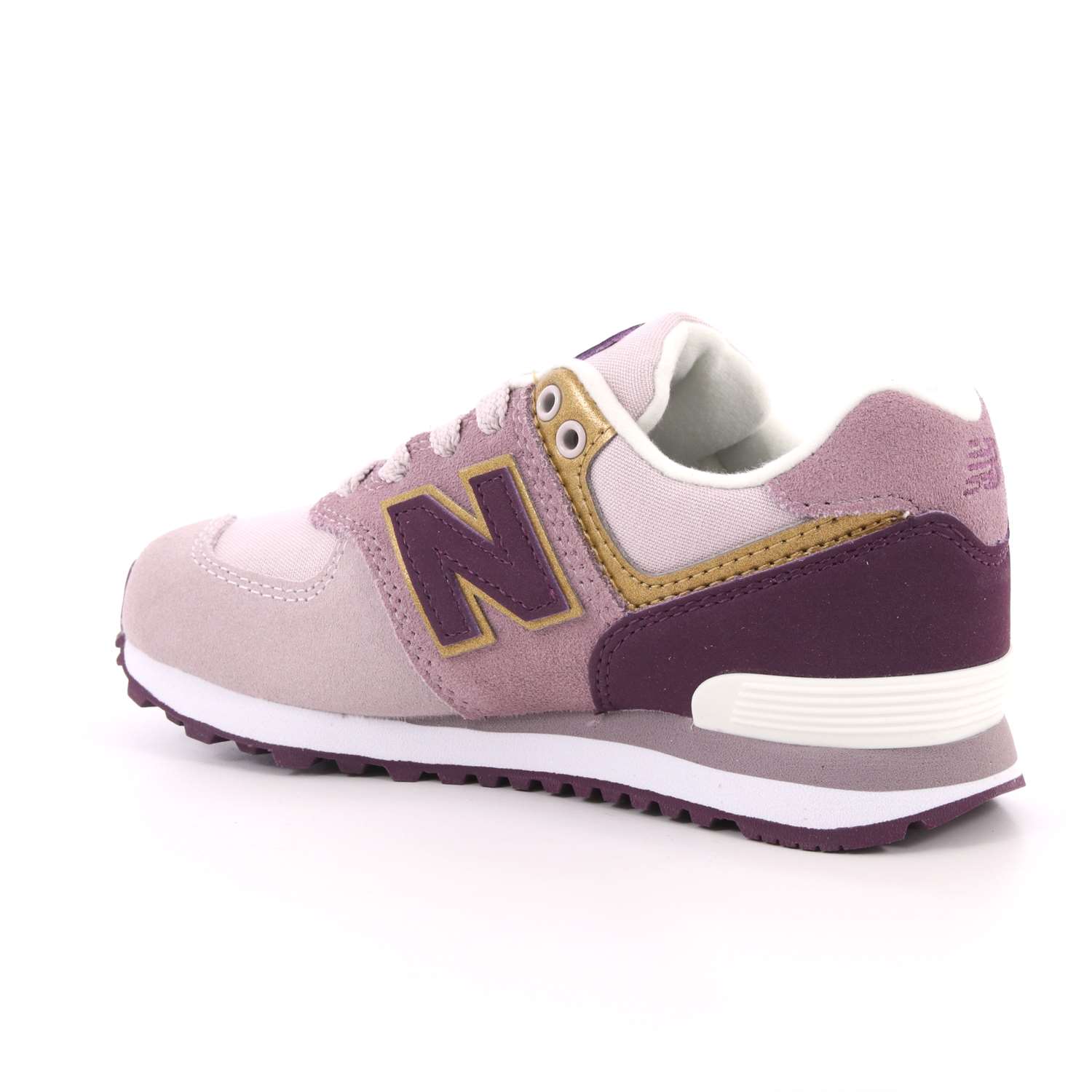 Scarpa Allacciata New Balance Bambina Lilla Scarpa Allacciata New Balance Bambina Lilla Scarpe 169 - NBPC574MLG