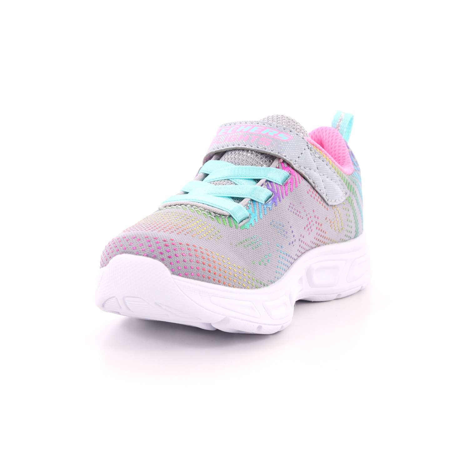 Scarpa Strappi + Elastico Skechers Bambina Grigio Scarpa Strappi + Elastico Skechers Bambina Grigio Scarpe 66 - 10959N