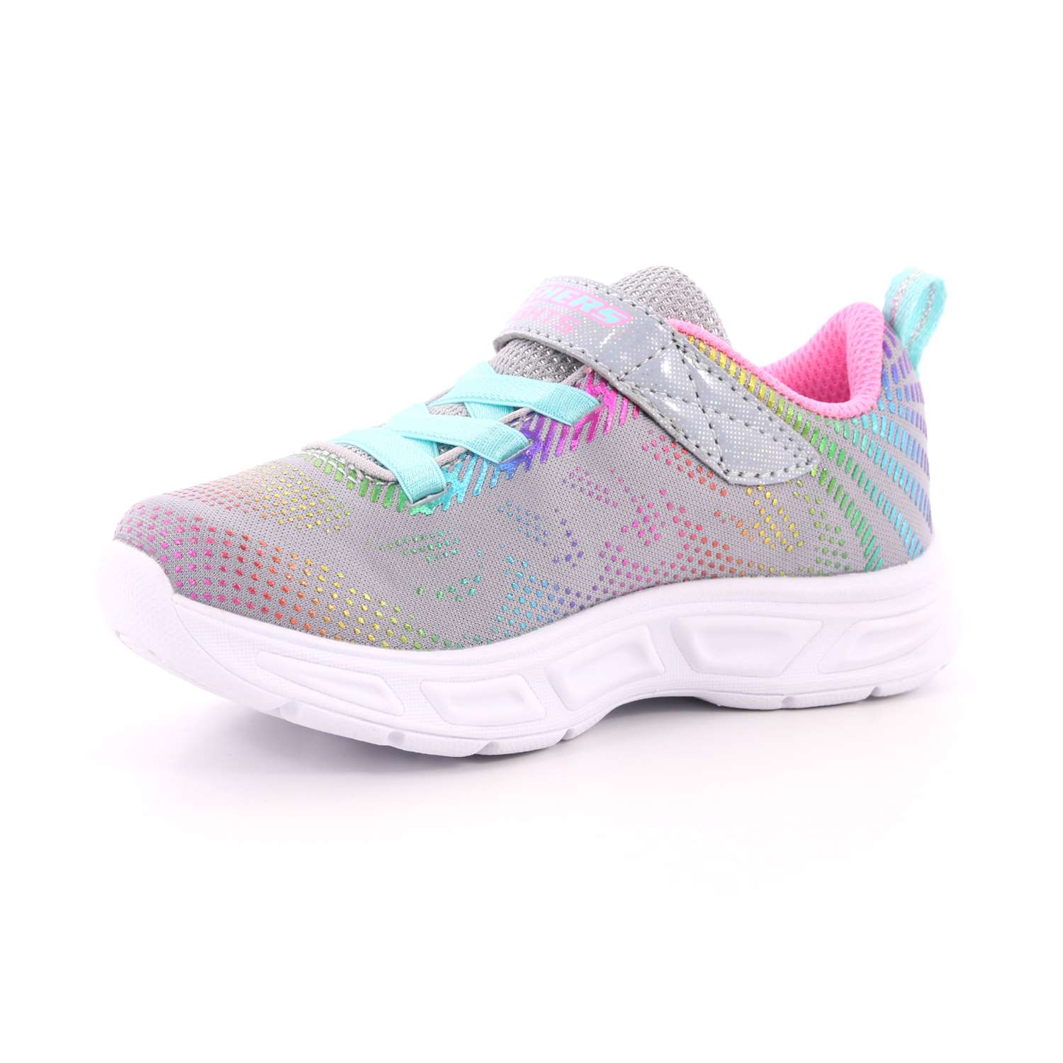 Scarpa Strappi + Elastico Skechers Bambina Grigio Scarpa Strappi + Elastico Skechers Bambina Grigio Scarpe 66 - 10959N