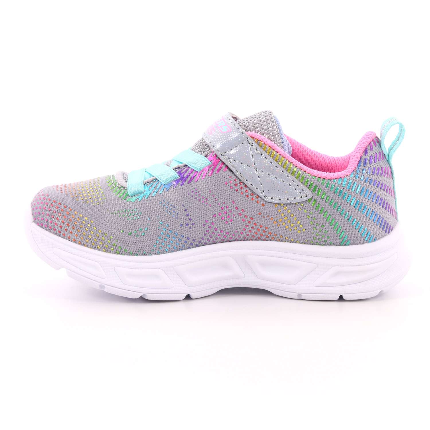 Scarpa Strappi + Elastico Skechers Bambina Grigio Scarpa Strappi + Elastico Skechers Bambina Grigio Scarpe 66 - 10959N