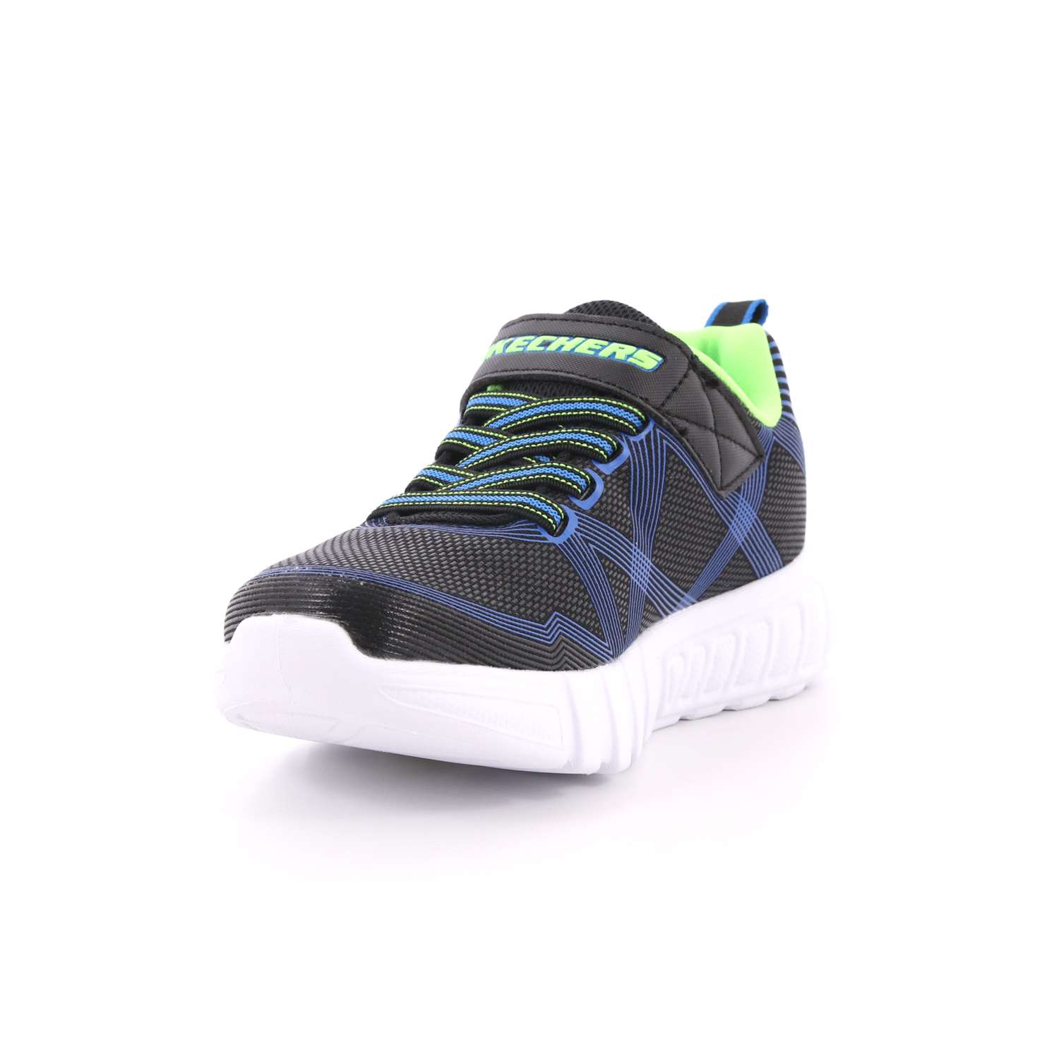 Scarpa Strappi + Elastico Skechers Bambino Blu Scarpa Strappi + Elastico Skechers Bambino Blu Scarpe 68 - 90542L