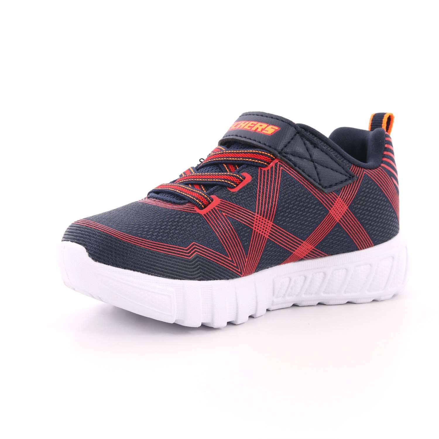 Scarpa Strappi + Elastico Skechers Bambino Blu Scarpa Strappi + Elastico Skechers Bambino Blu Scarpe 75 - 90542N