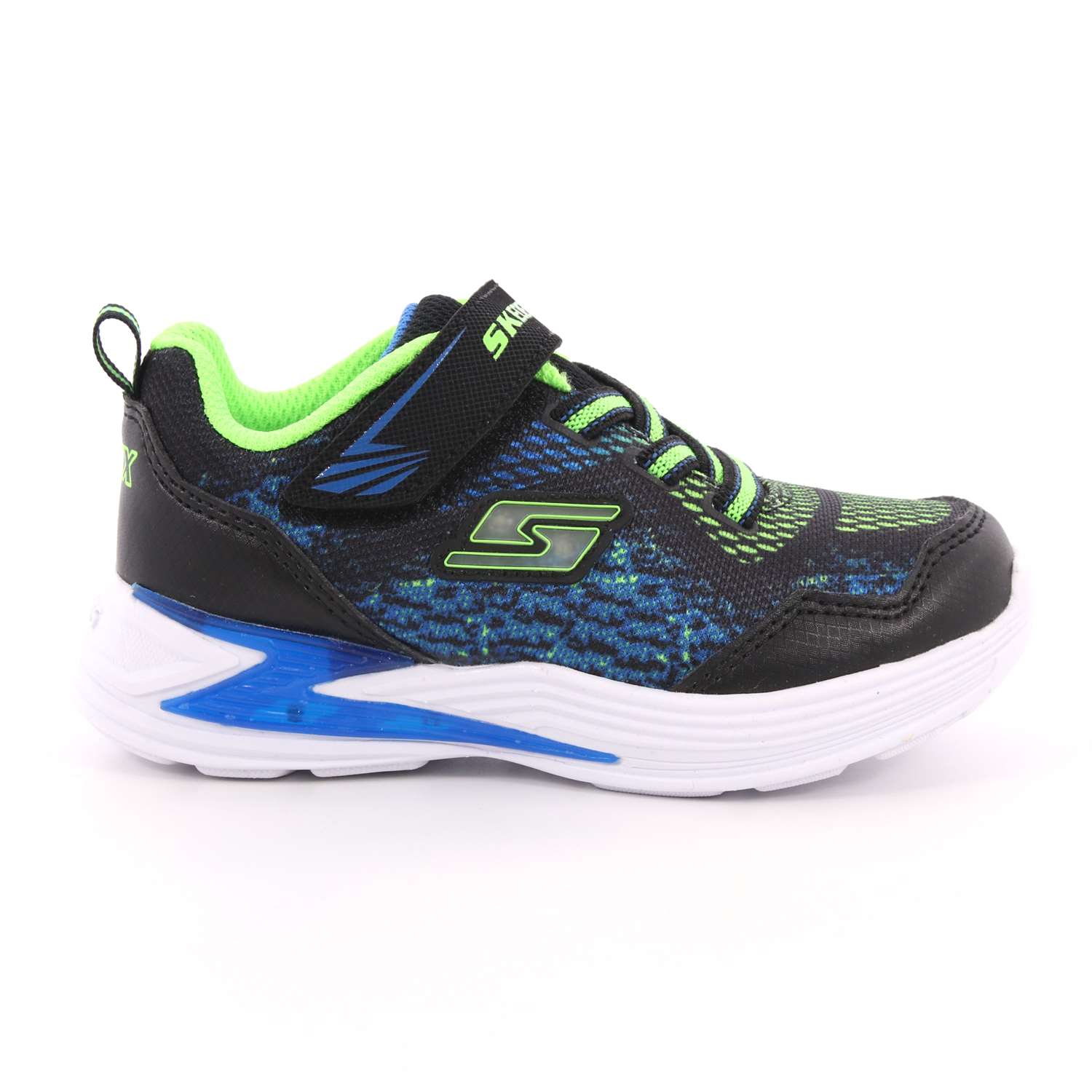 Scarpa Strappi + Elastico Skechers Bambino Nero Scarpa Strappi + Elastico Skechers Bambino Nero Scarpe 77 - 90563N