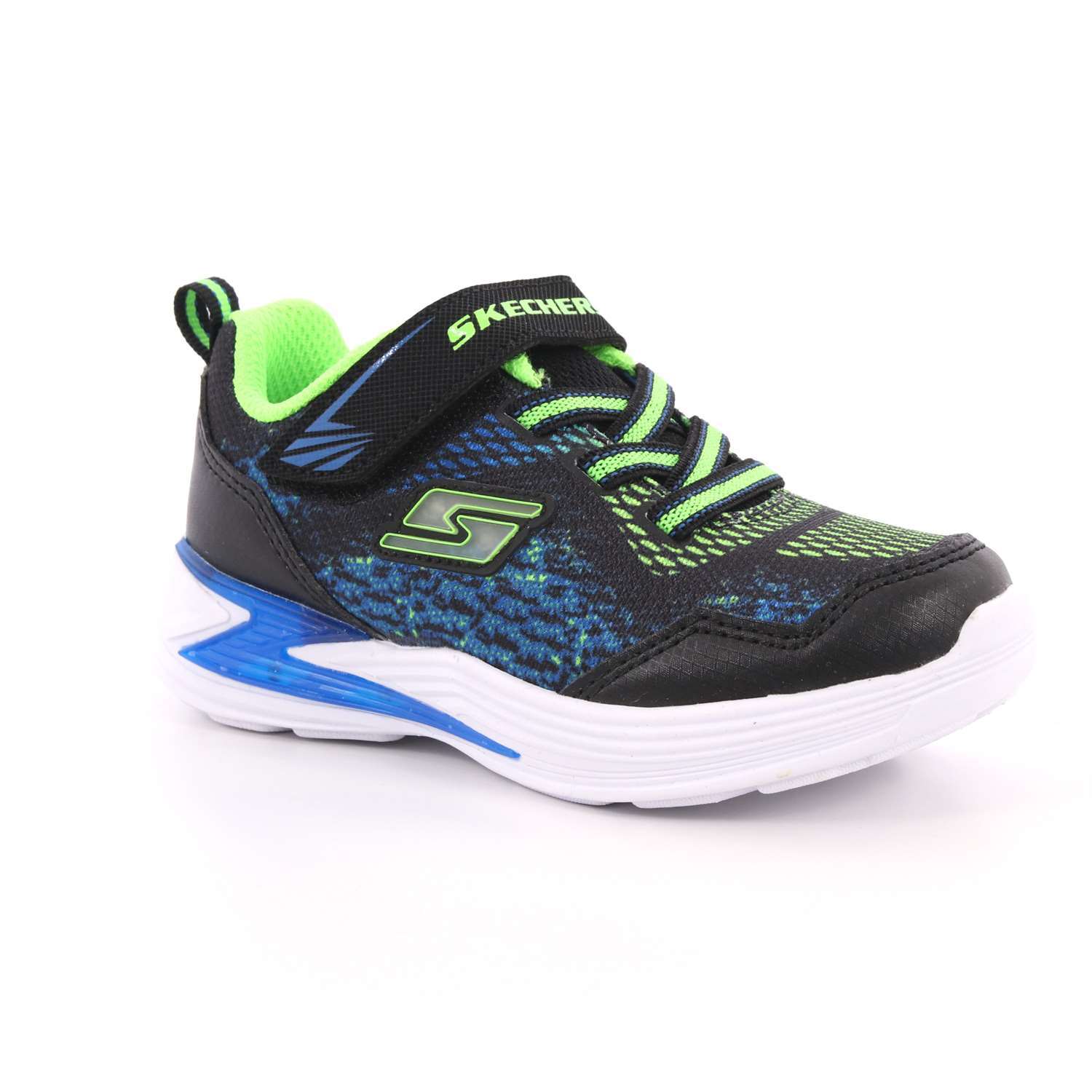 Scarpa Strappi + Elastico Skechers Bambino Nero Scarpa Strappi + Elastico Skechers Bambino Nero Scarpe 77 - 90563N