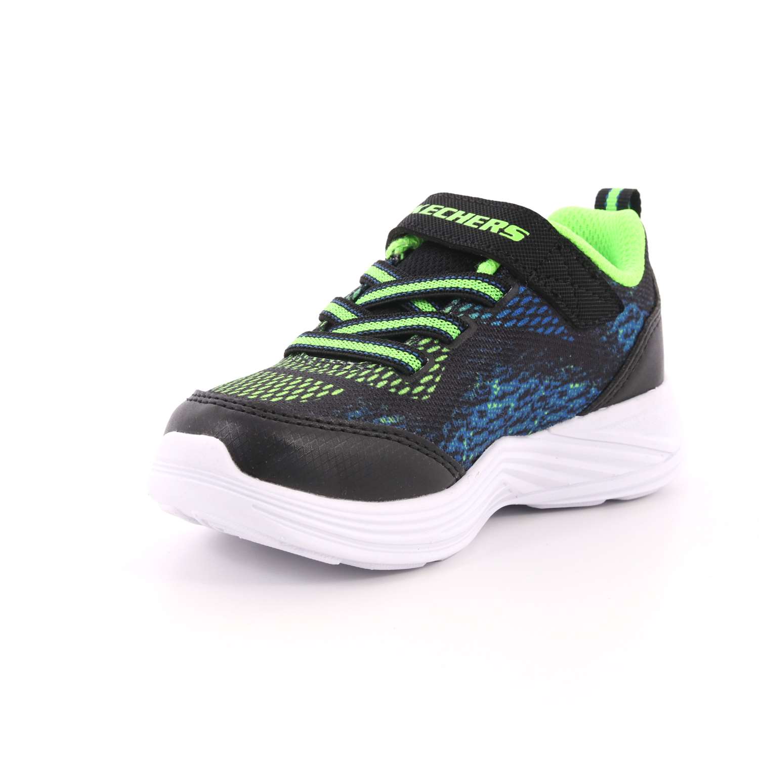 Scarpa Strappi + Elastico Skechers Bambino Nero Scarpa Strappi + Elastico Skechers Bambino Nero Scarpe 77 - 90563N