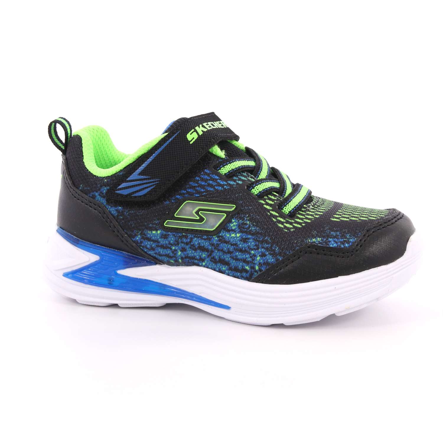 Scarpa Strappi + Elastico Skechers Bambino Nero Scarpa Strappi + Elastico Skechers Bambino Nero Scarpe 77 - 90563N