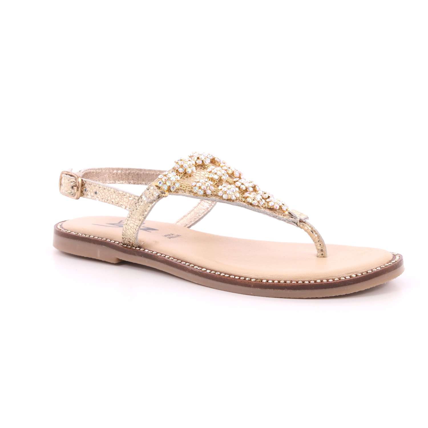 Sandalo Via 51 Bambina Platino Sandalo Via 51 Bambina Platino Scarpe 19 - NOEMI 1