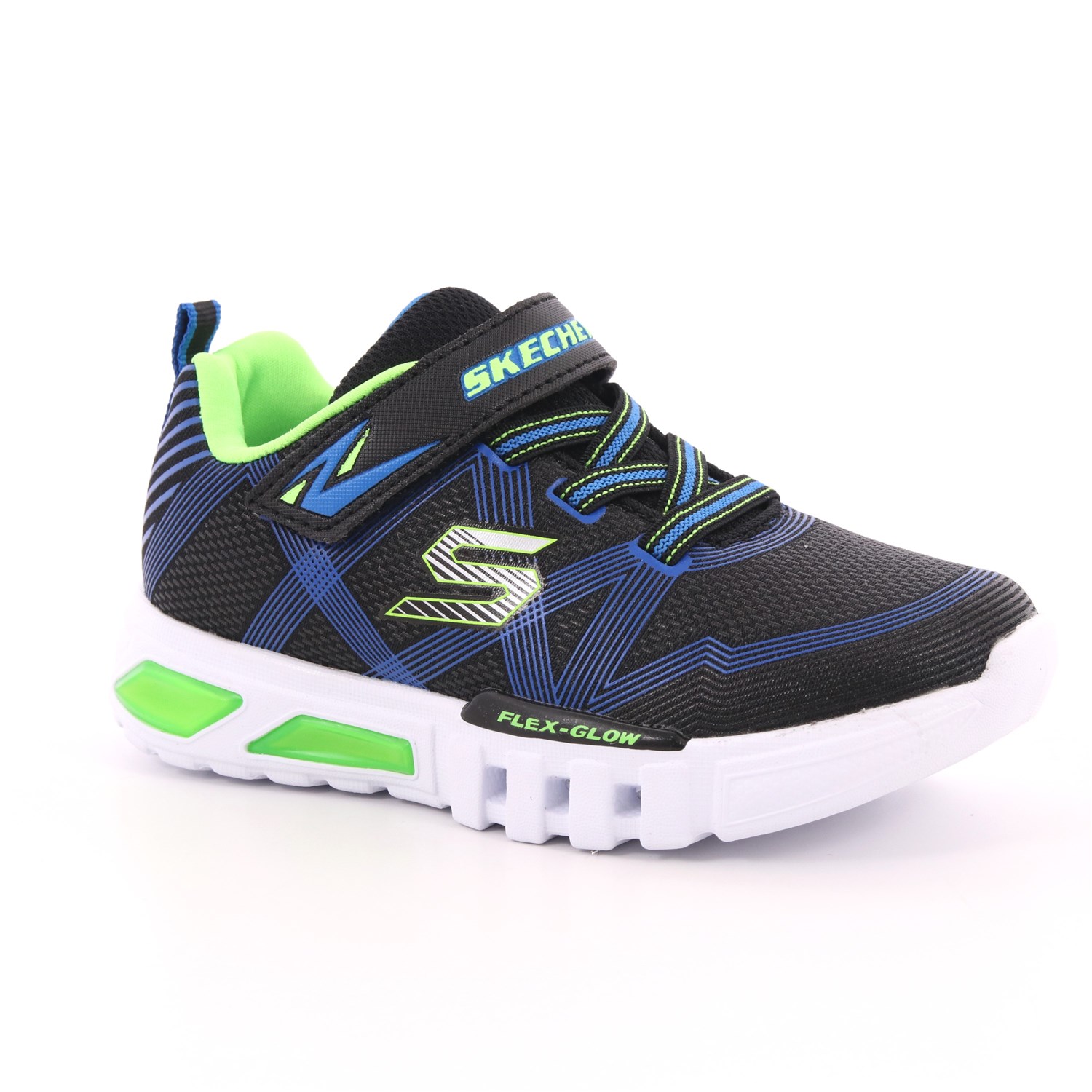 Scarpa Strappi + Elastico Skechers Bambino Blu Scarpa Strappi + Elastico Skechers Bambino Blu Scarpe 91 - 90542N