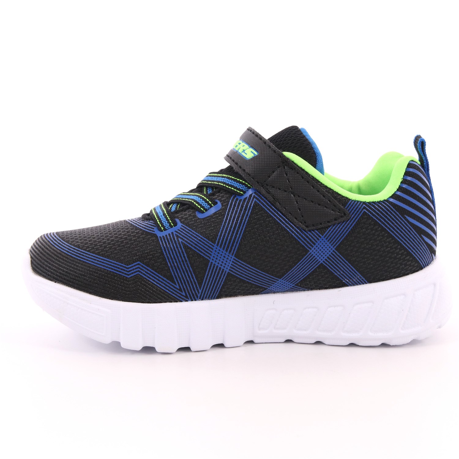 Scarpa Strappi + Elastico Skechers Bambino Blu Scarpa Strappi + Elastico Skechers Bambino Blu Scarpe 91 - 90542N
