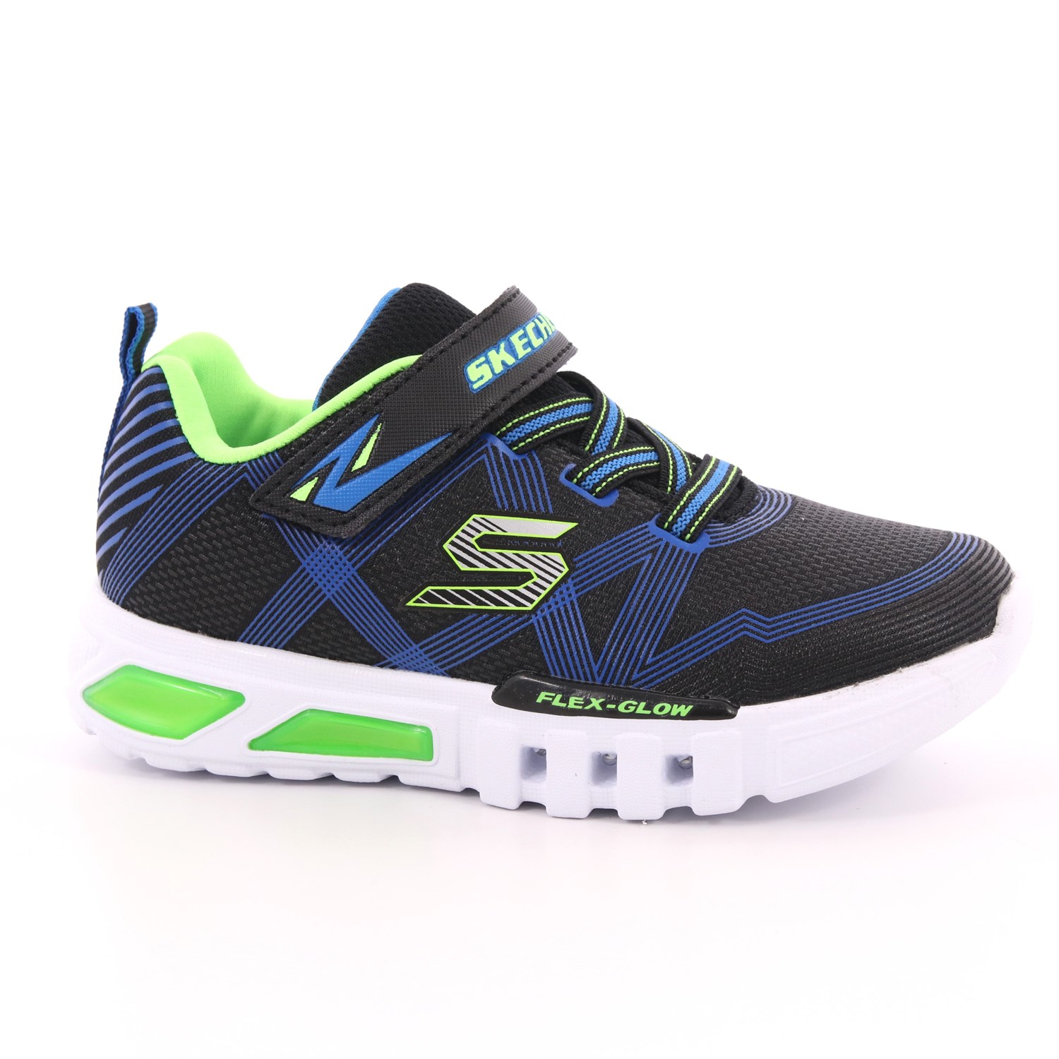 Scarpa Strappi + Elastico Skechers Bambino Blu Scarpa Strappi + Elastico Skechers Bambino Blu Scarpe 91 - 90542N