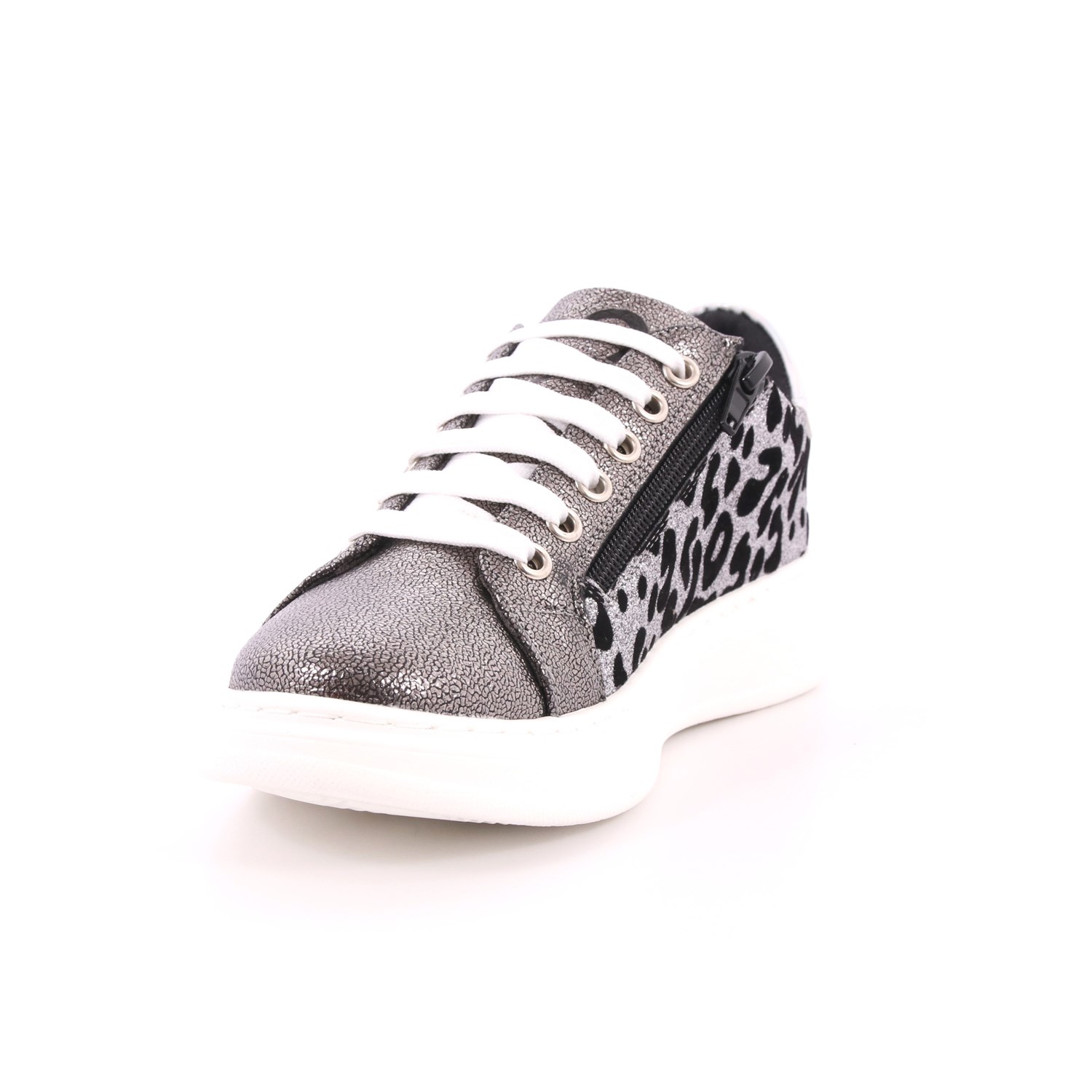 Scarpa Allacciata Cafè Noir Bambina Argento Scarpa Allacciata Cafè Noir Bambina Argento Scarpe 2 - C-241A
