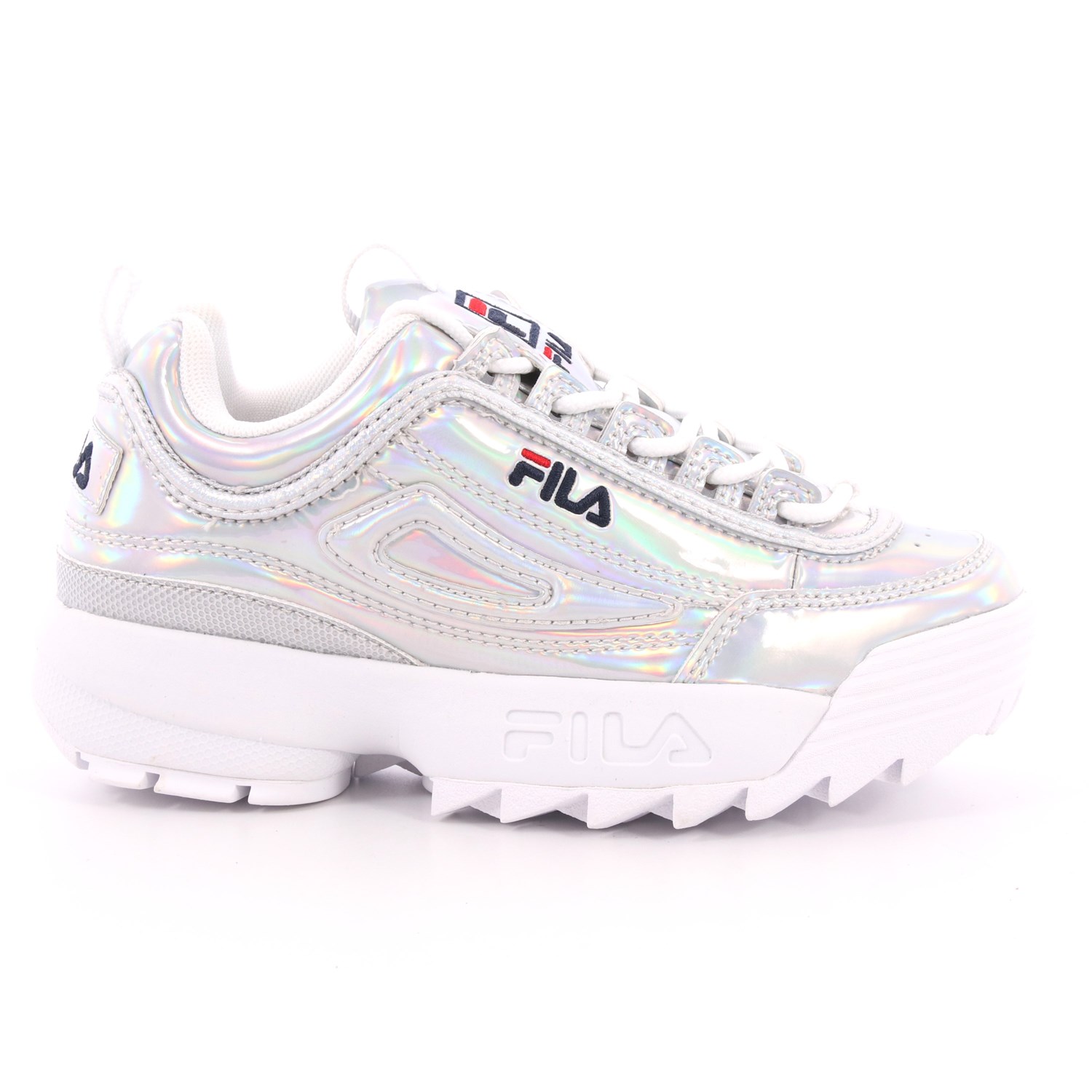Scarpa Allacciata Fila Bambina Argento Scarpa Allacciata Fila Bambina Argento Scarpe 12 - 1010779