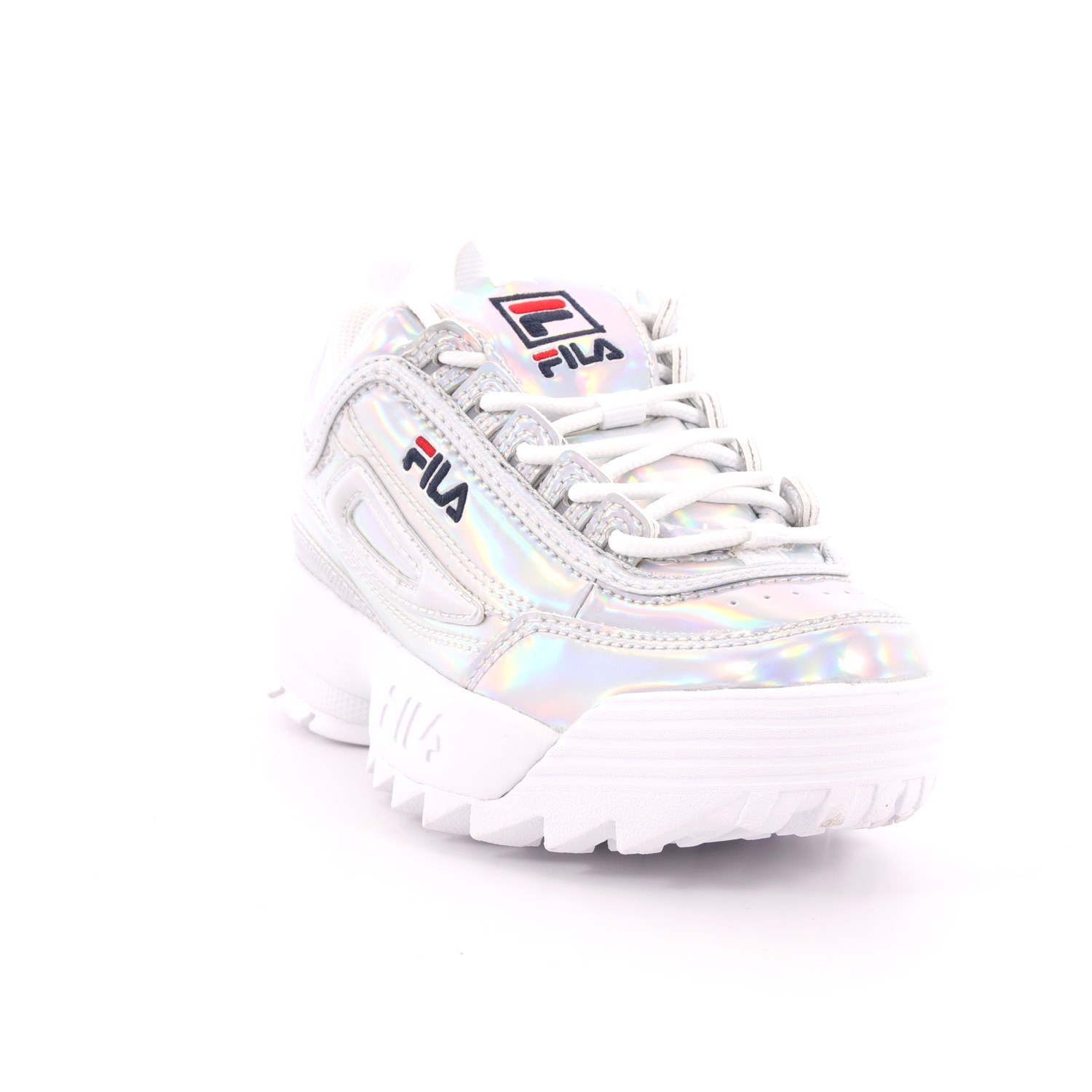 Scarpa Allacciata Fila Bambina Argento Scarpa Allacciata Fila Bambina Argento Scarpe 12 - 1010779