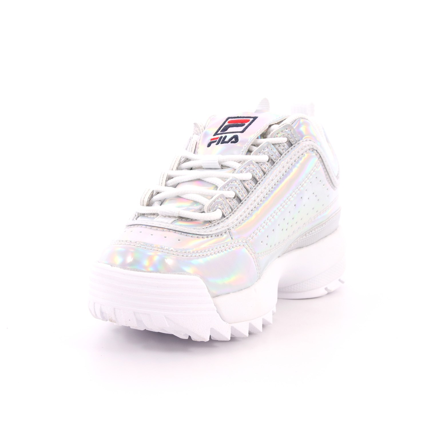 Scarpa Allacciata Fila Bambina Argento Scarpa Allacciata Fila Bambina Argento Scarpe 12 - 1010779