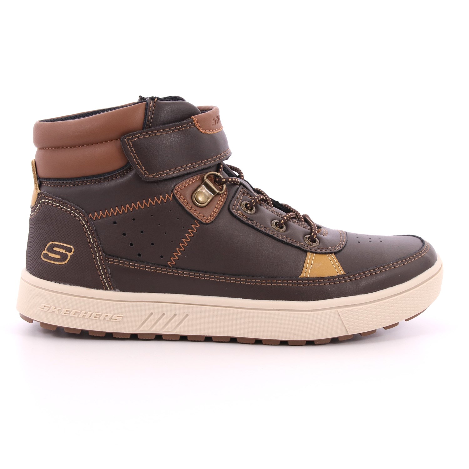 Scarpa Strappi + Elastico Skechers Bambino Marrone Scarpa Strappi + Elastico Skechers Bambino Marrone Scarpe 100 - 94127L
