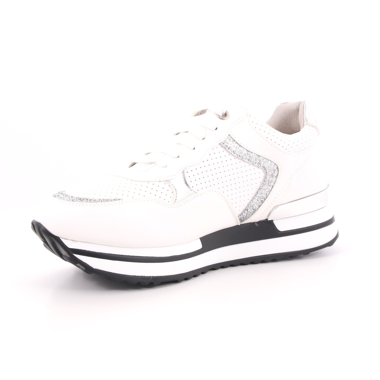 Scarpa Allacciata Keys Donna Bianco Scarpa Allacciata Keys Donna Bianco Scarpe 1 - K-1800B