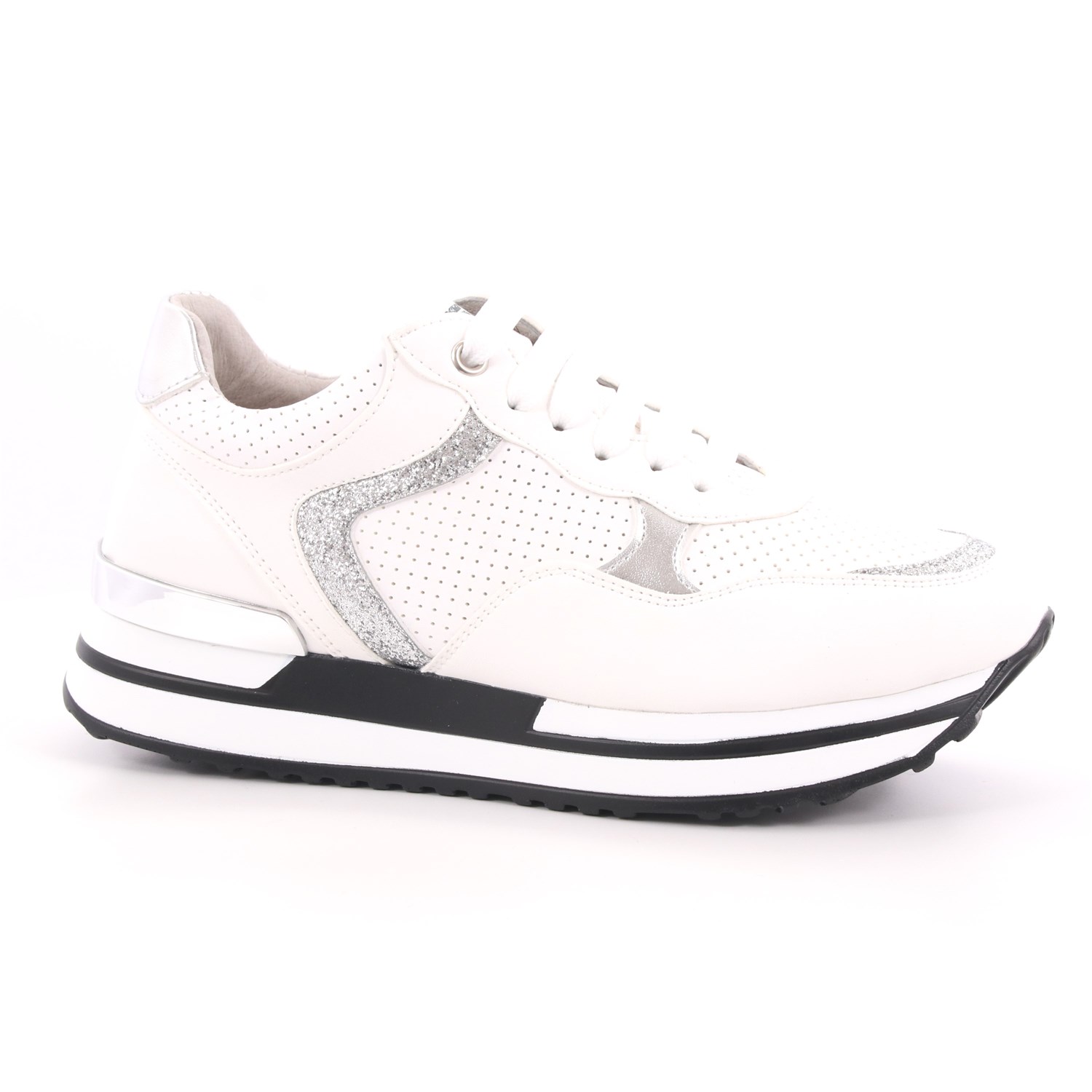 Scarpa Allacciata Keys Donna Bianco Scarpa Allacciata Keys Donna Bianco Scarpe 1 - K-1800B