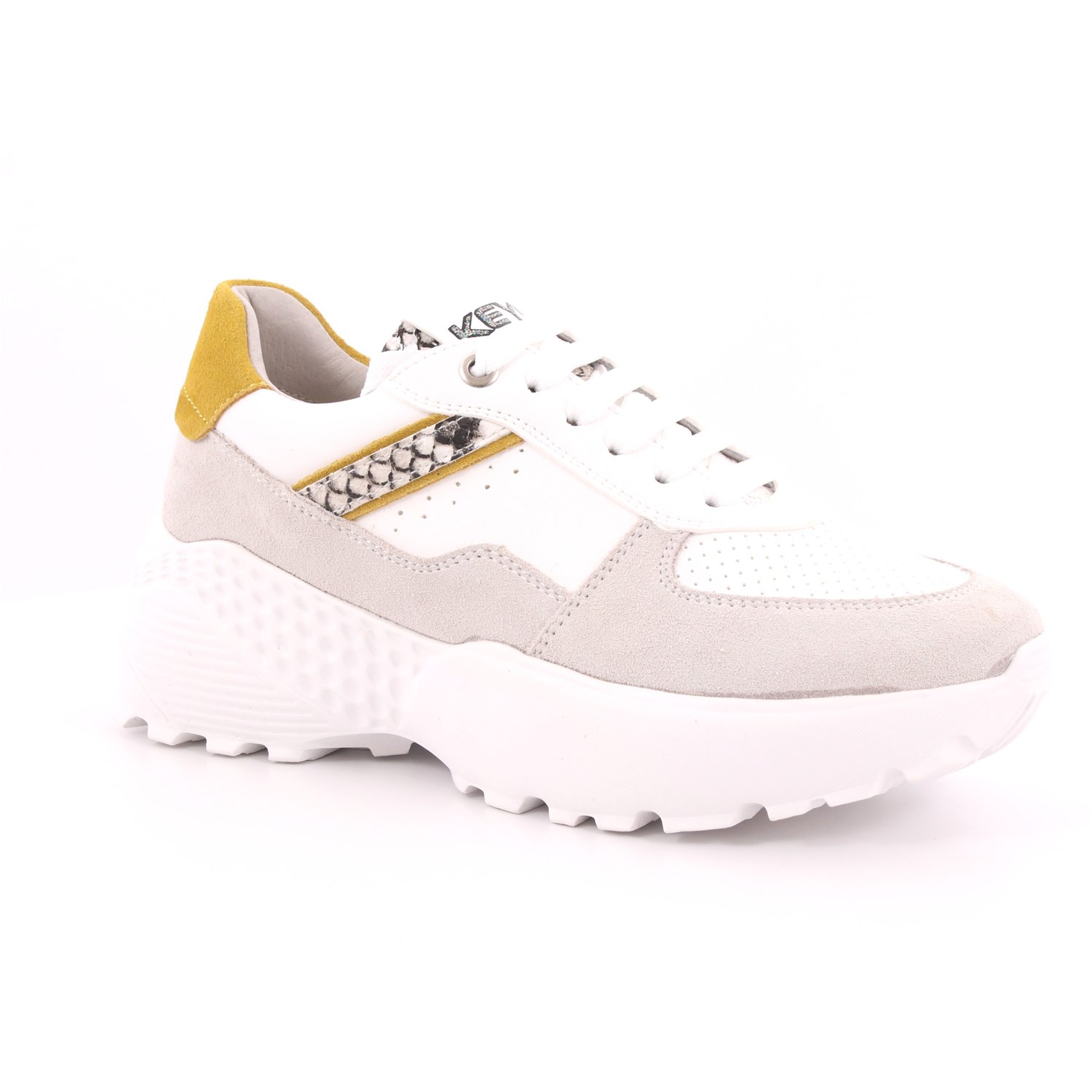 Scarpa Allacciata Keys Donna Bianco Scarpa Allacciata Keys Donna Bianco Scarpe 3 - K-1500A